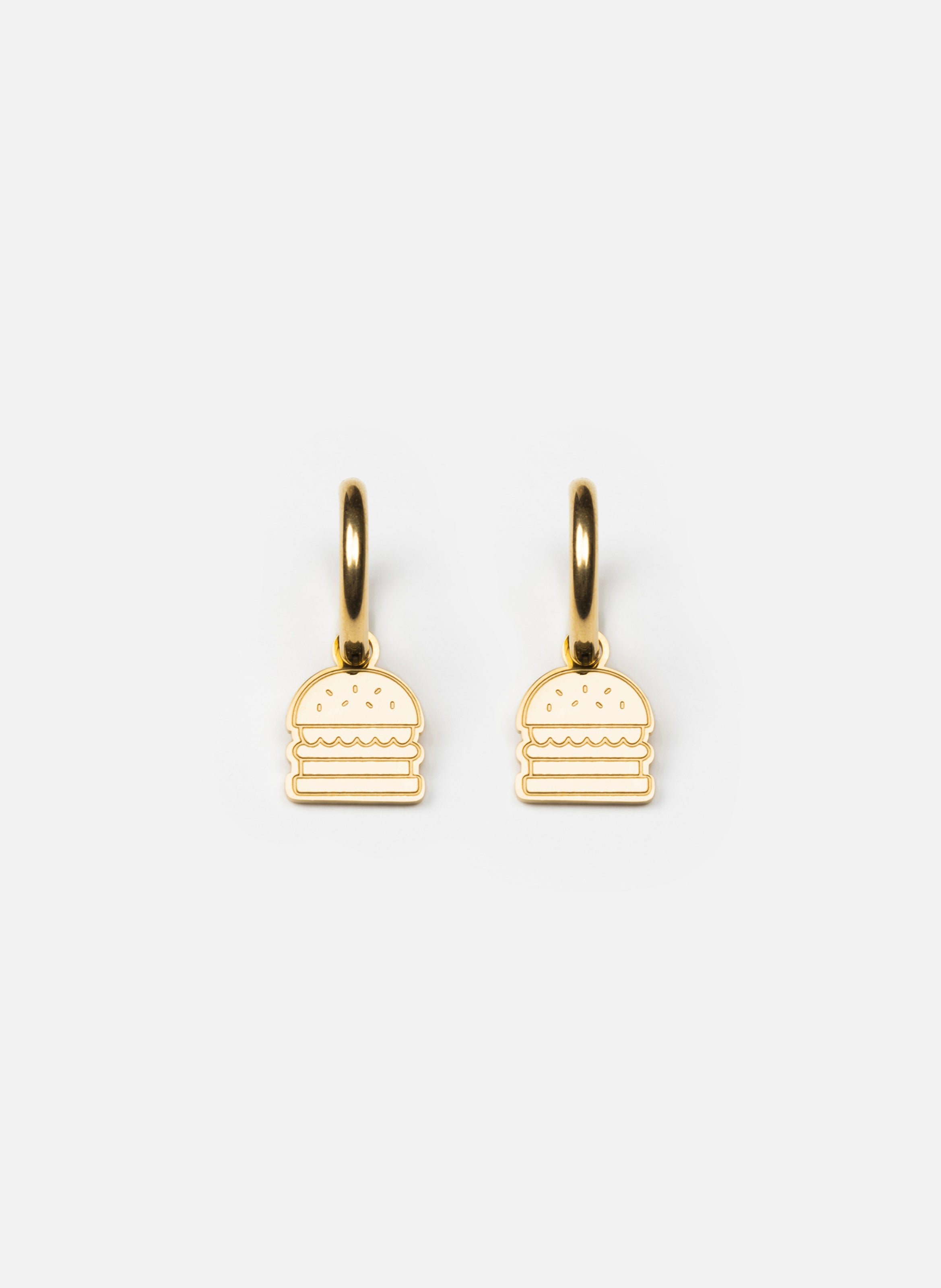 Boucles d'oreilles en acier inoxydable DoréKURAGE GINZA