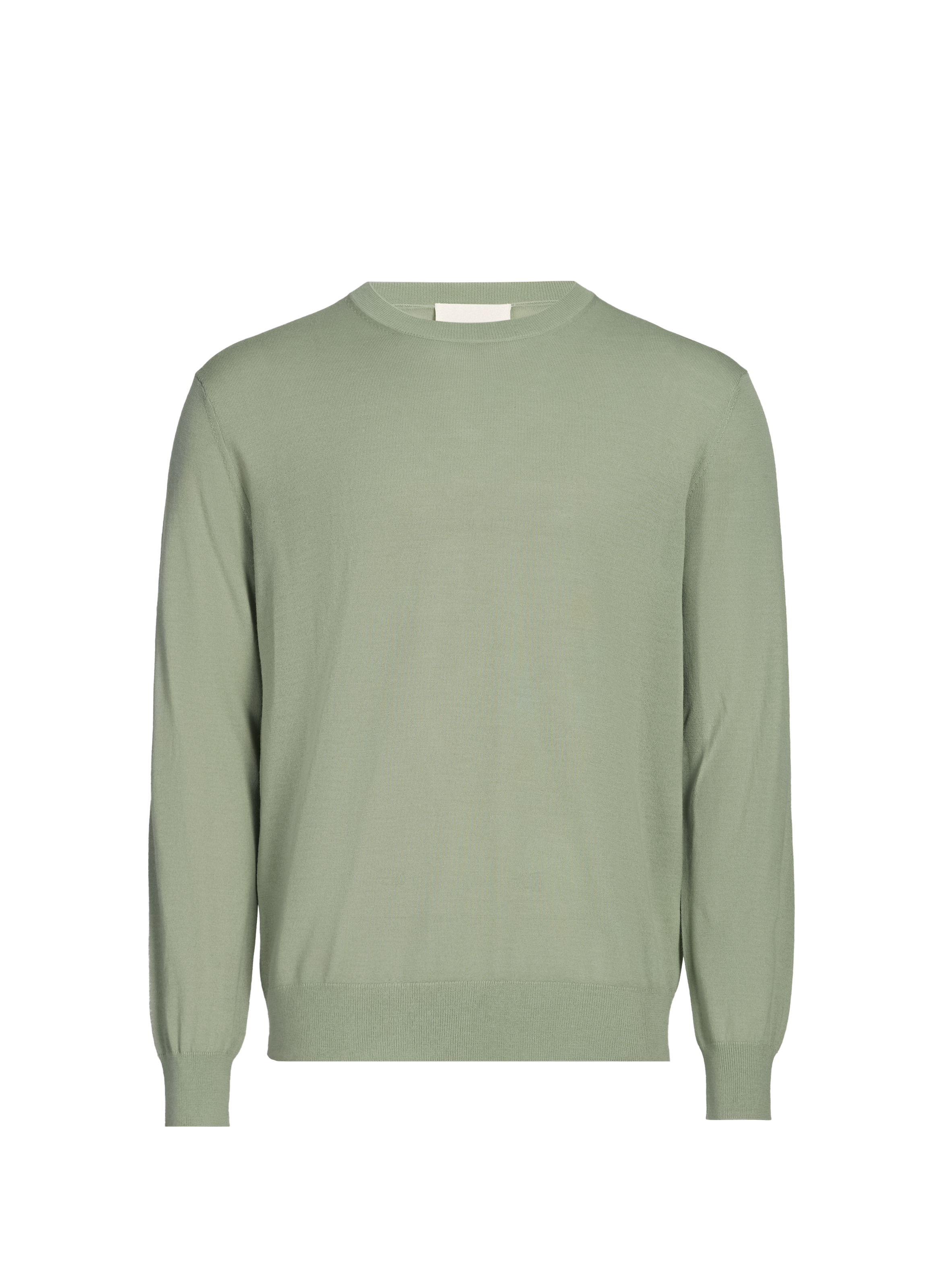 Pull à col rond en laine CLOSED Vert