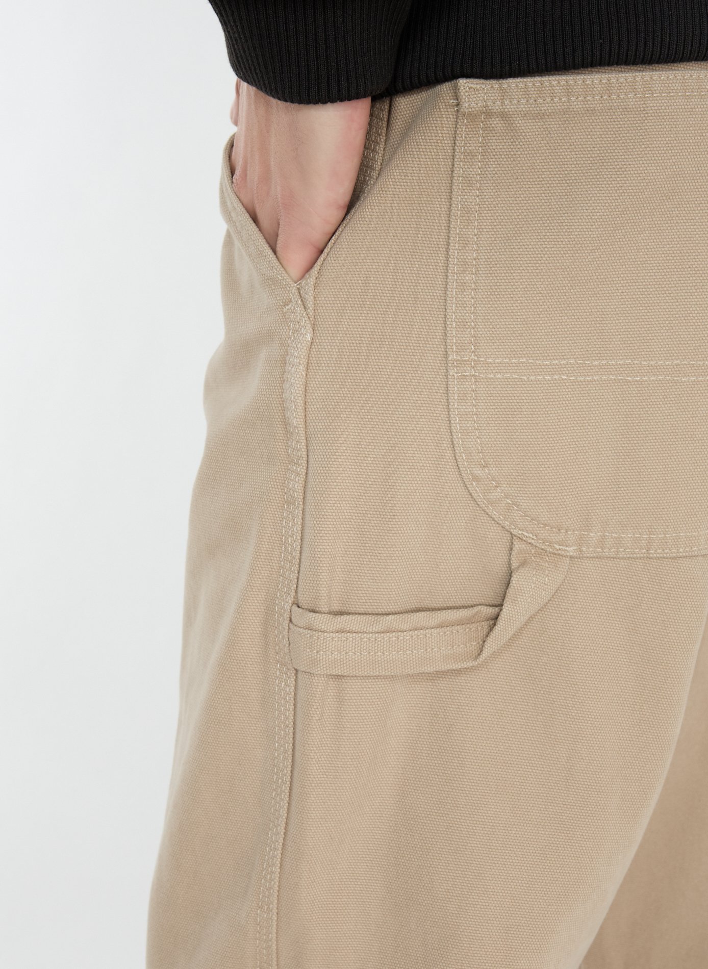 Straight cotton trousers DICKIES Beige