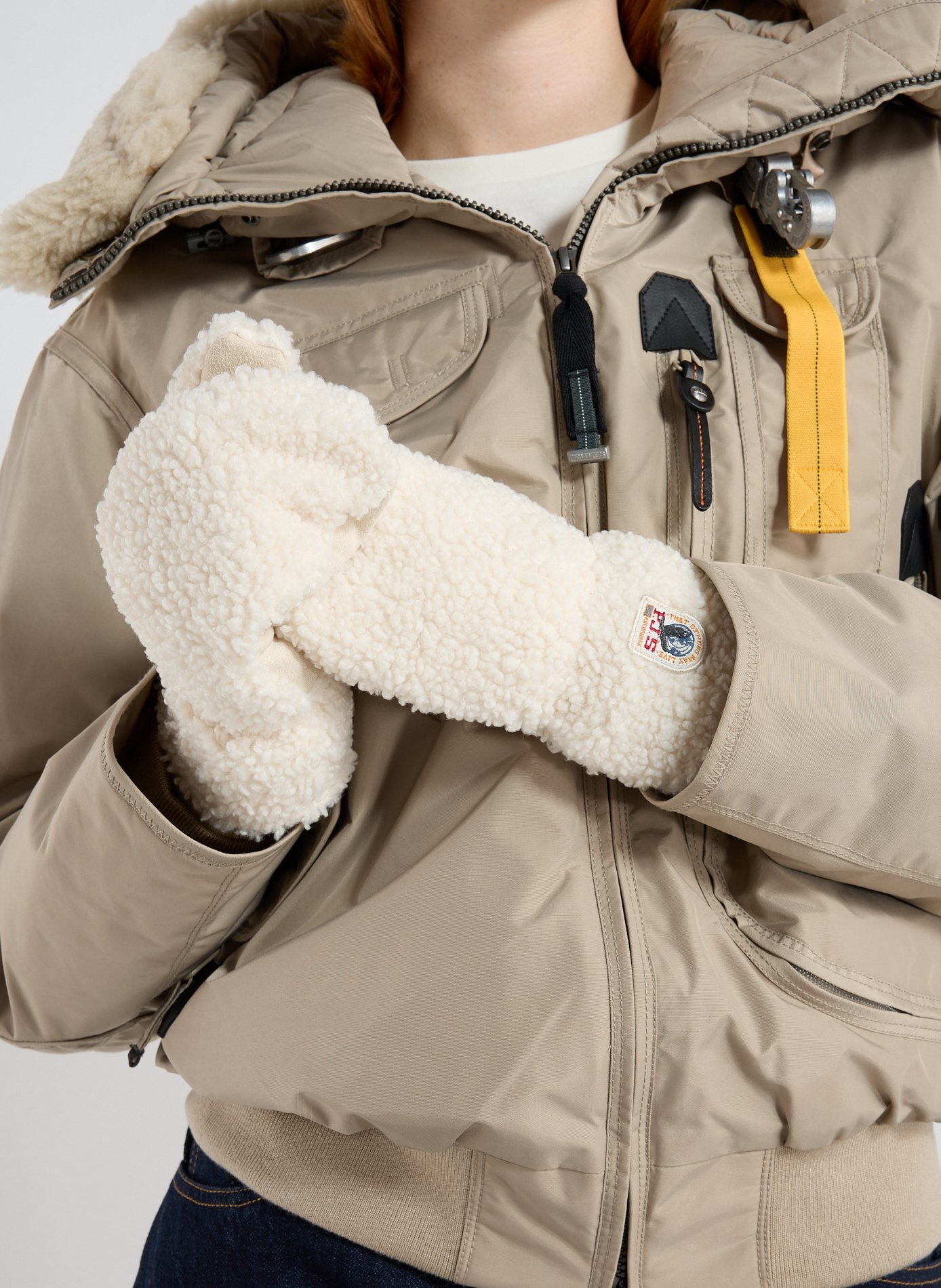 Moufles en polaire PARAJUMPERS Beige