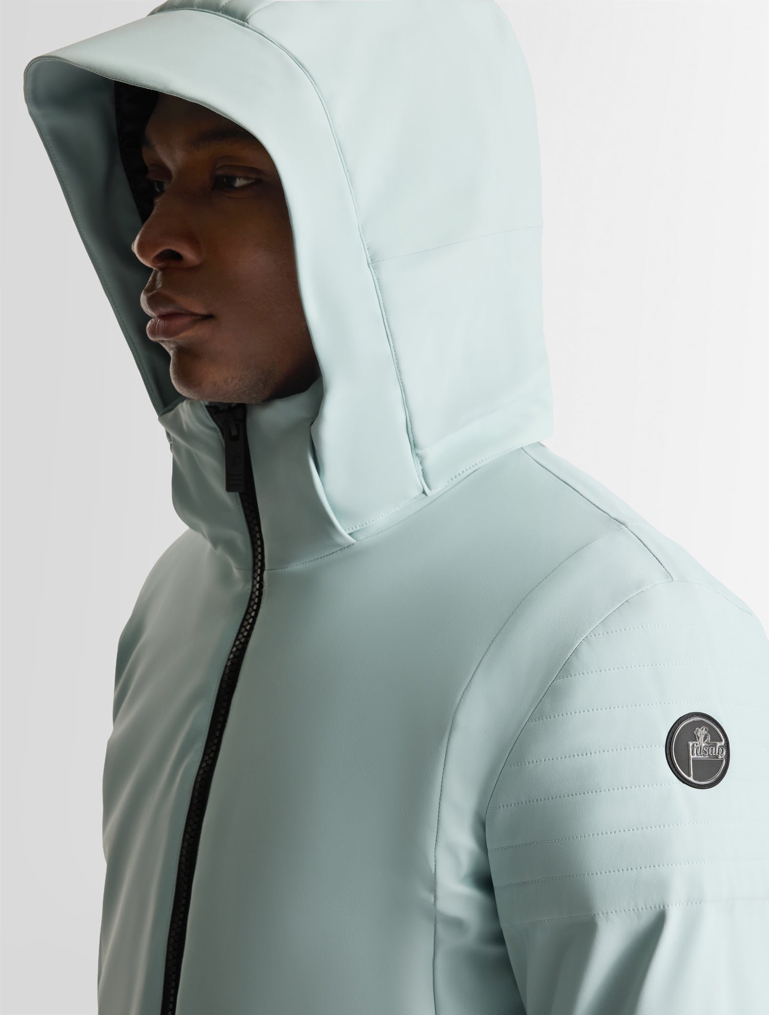 Veste de ski power col montant coupe regular FUSALP Bleu