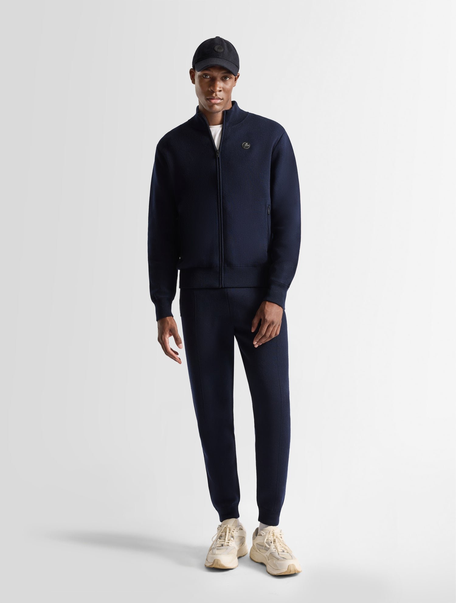 FUSALP Gilet mayeul col montant coupe regular Bleu