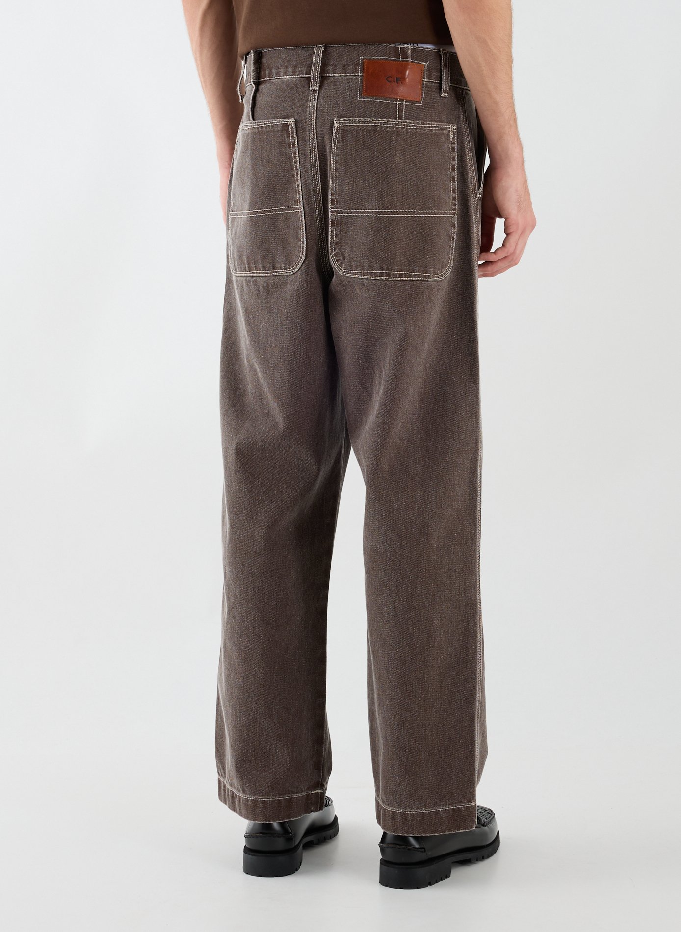 Loose cotton Jeans CAMIEL FORTGENS Brown
