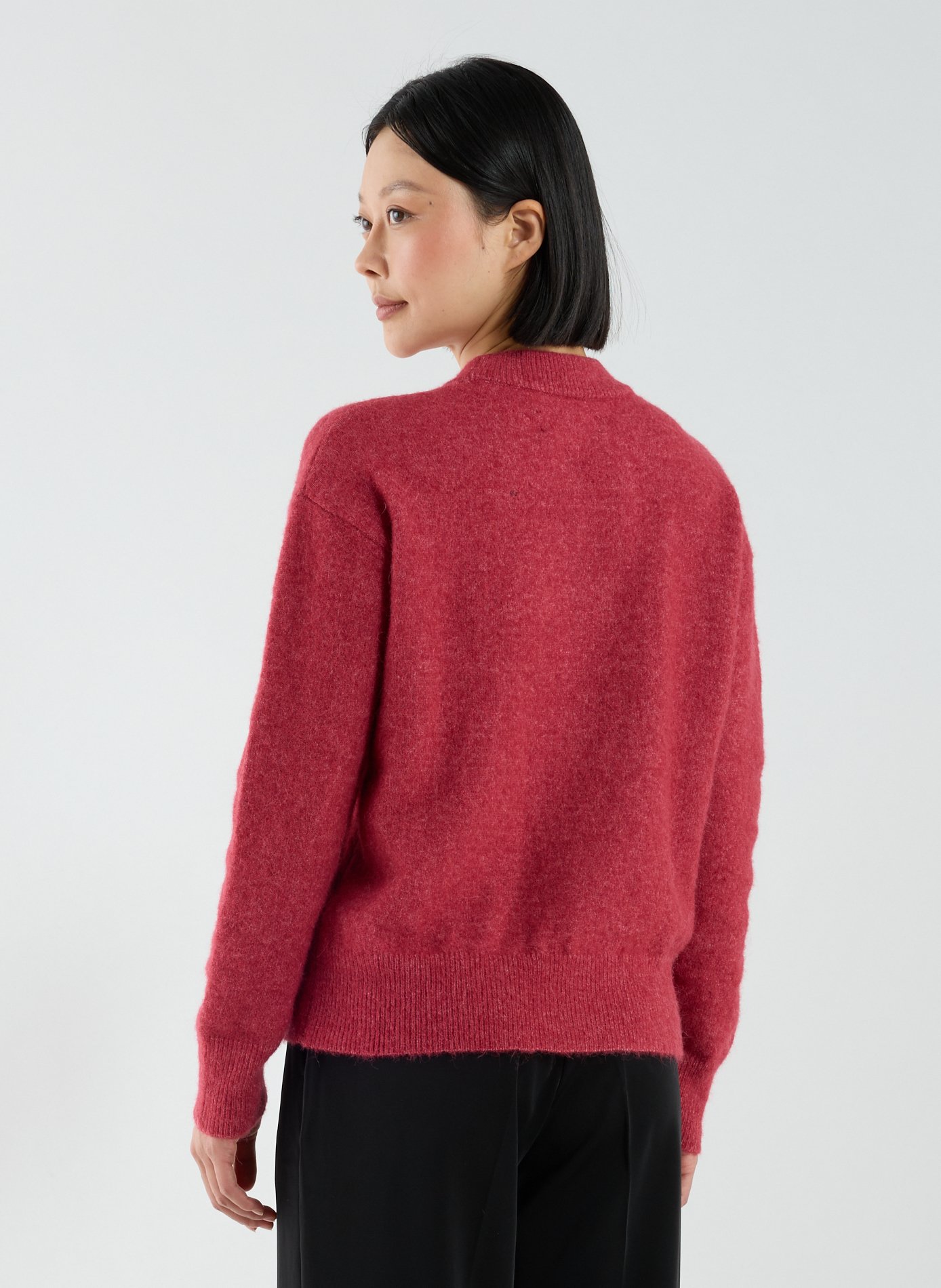 Pull duveteux en laine mélangée SAMSOE SAMSOE Rose