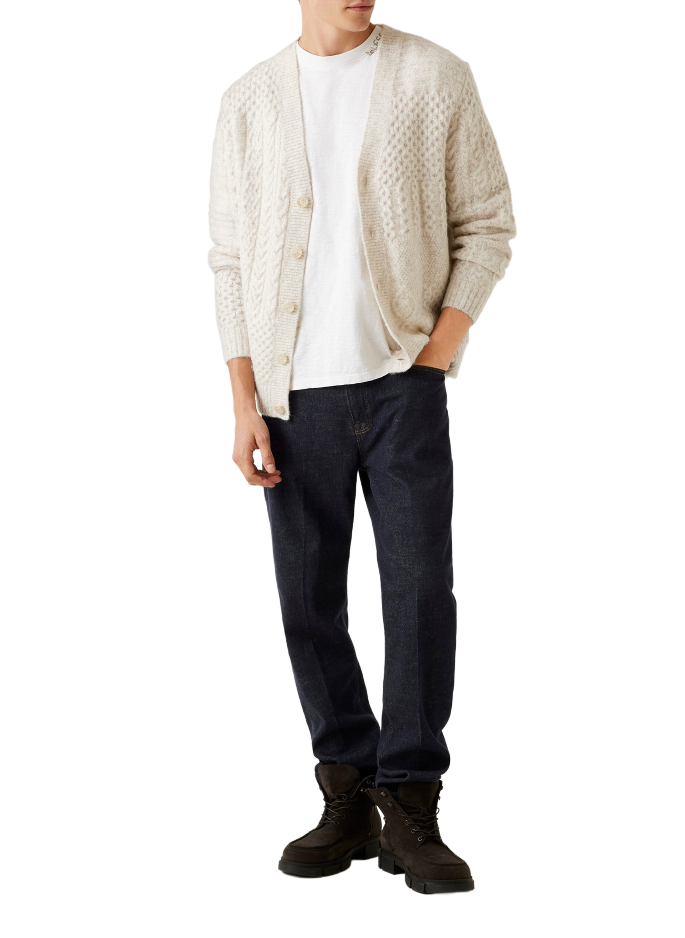 Knitted cardigan GUESS Beige