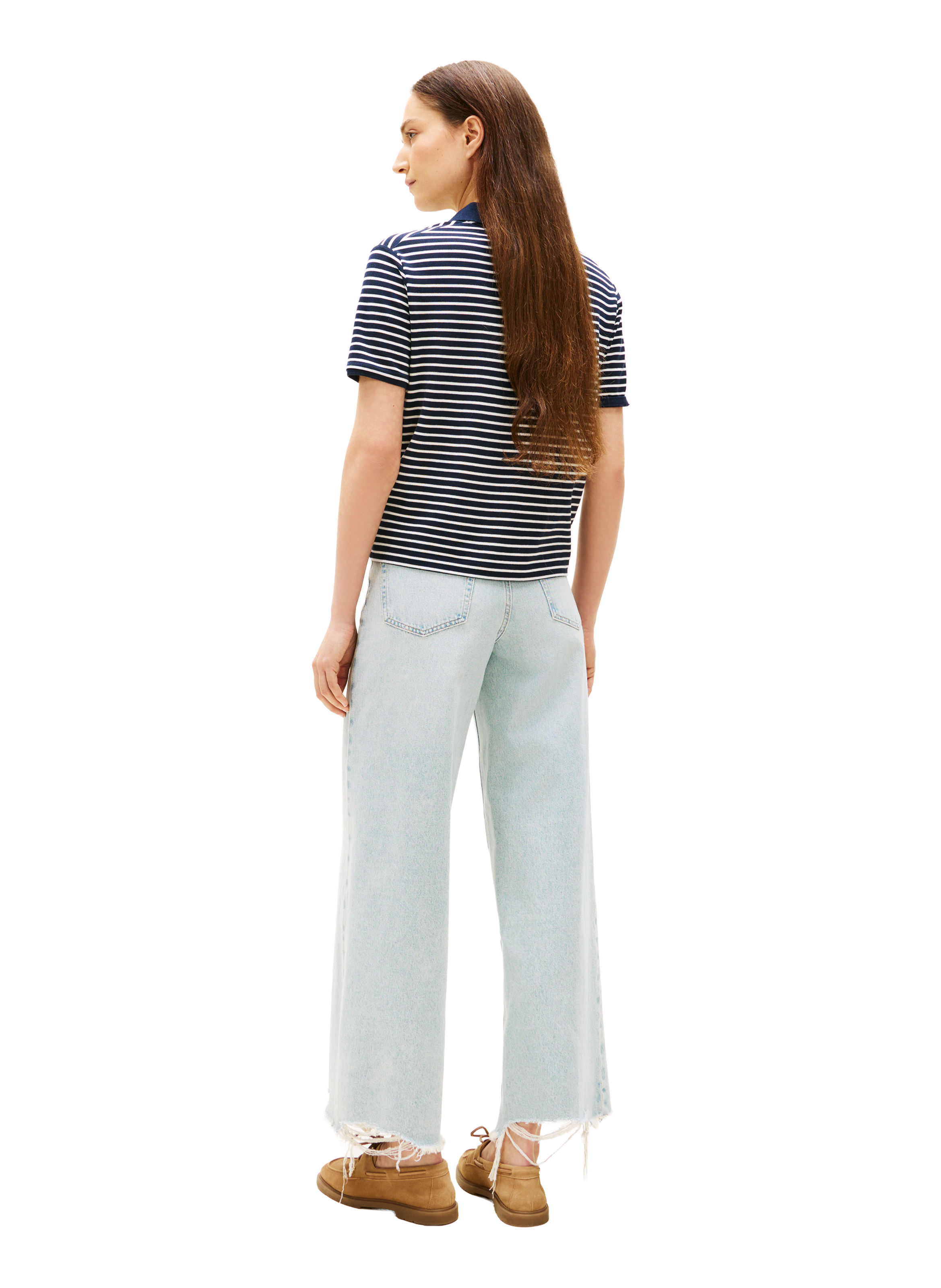 Polo rayé à manches courtes rayé TOMMY HILFIGER Multicolore