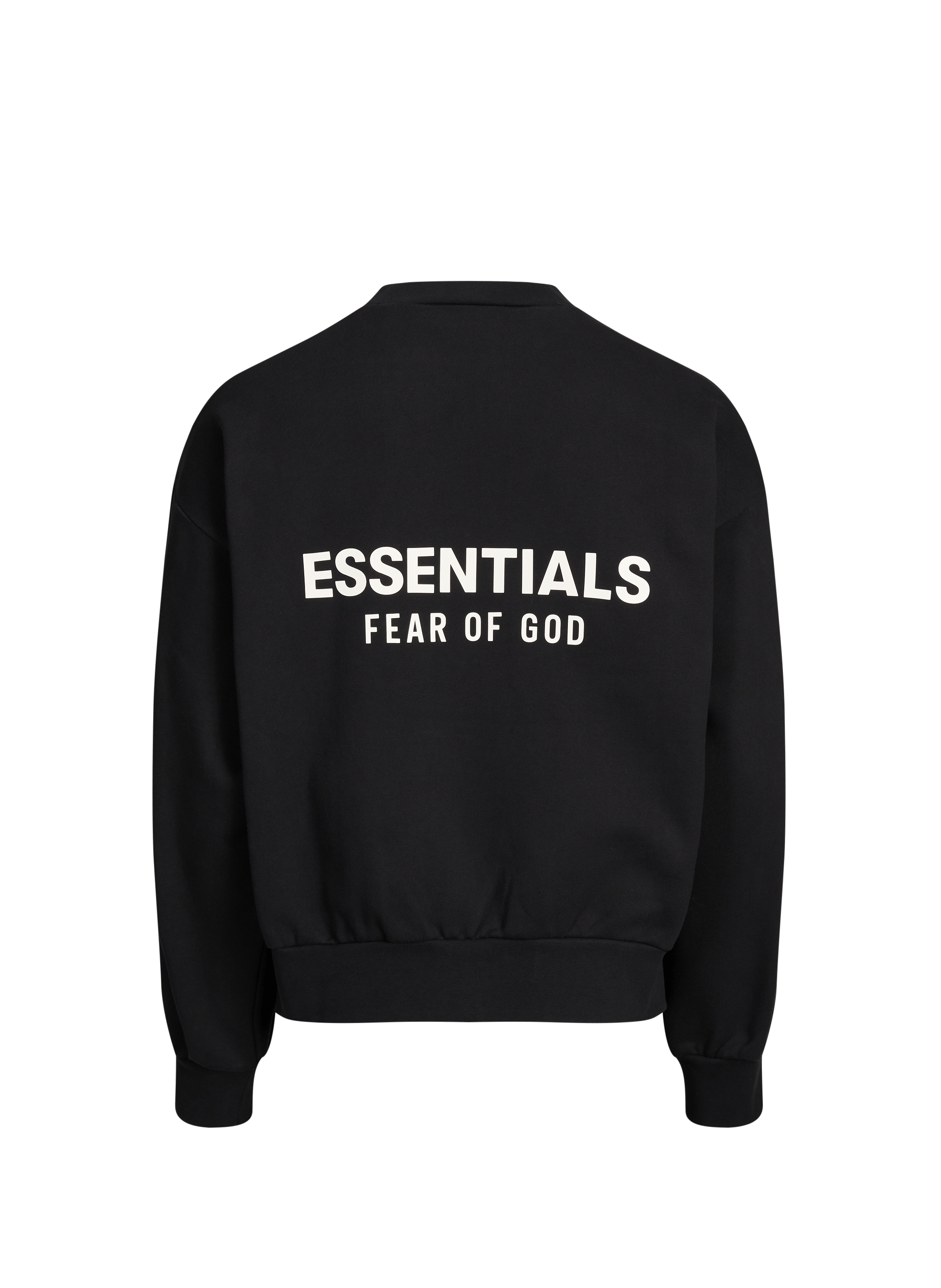Pullover with round neckline in blended cotton FEAR OF GOD ESSENTIALS Black