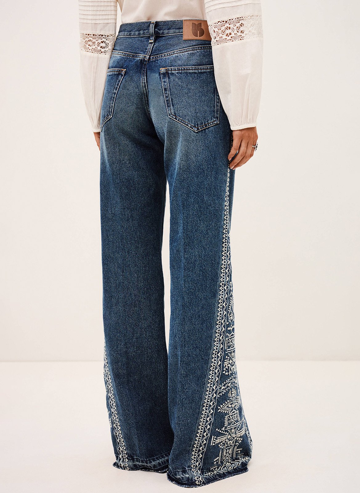 Jean bootcut en coton vivy BA&SH Bleu