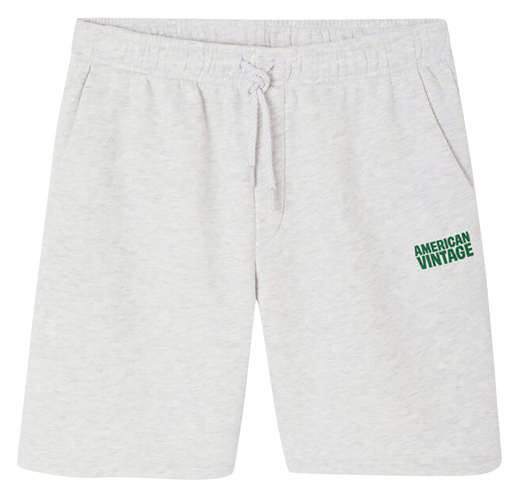 Bermuda droit en molleton baptown AMERICAN VINTAGE Gris