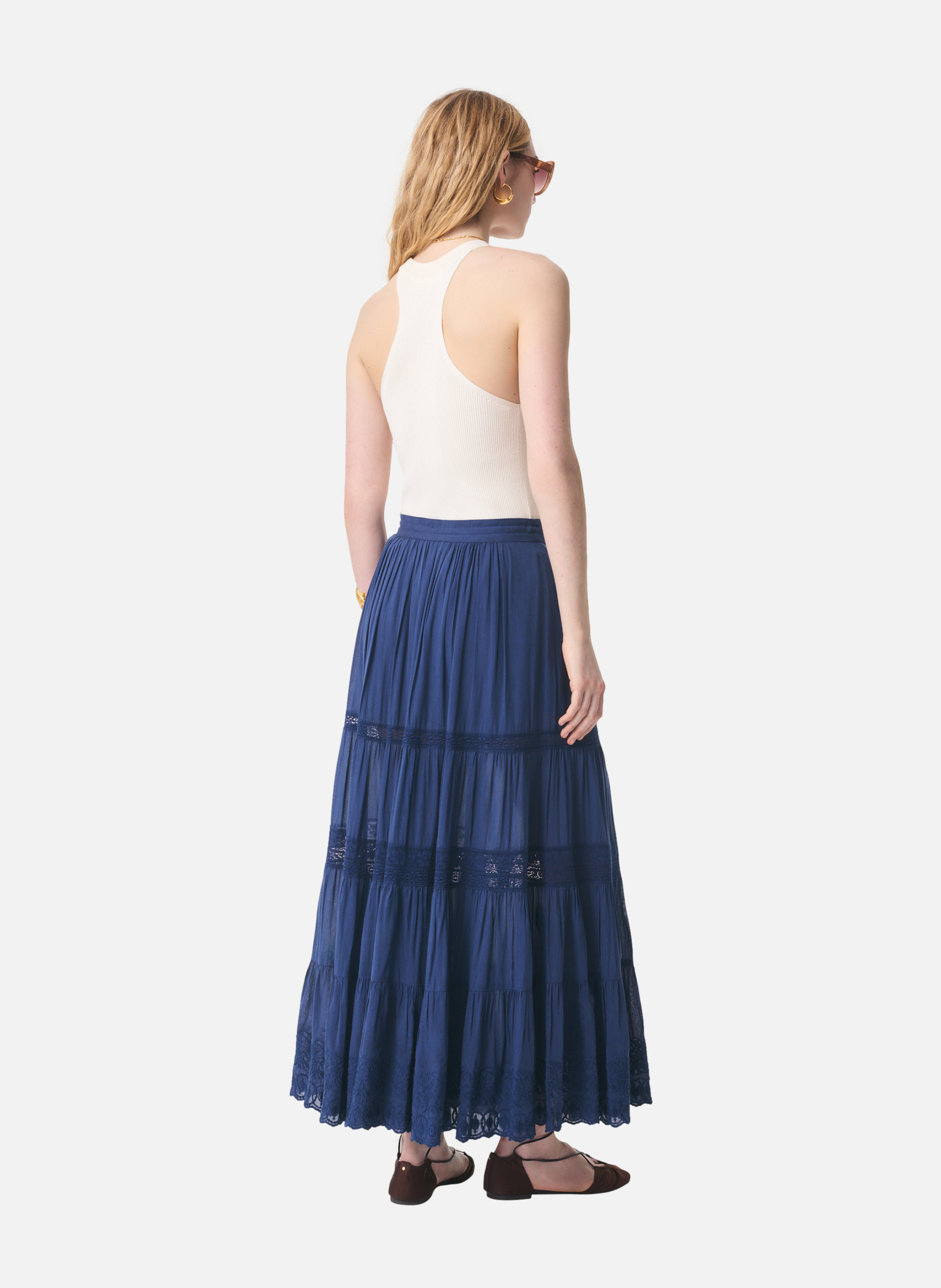 Jupe caravelle VANESSA BRUNO Bleu