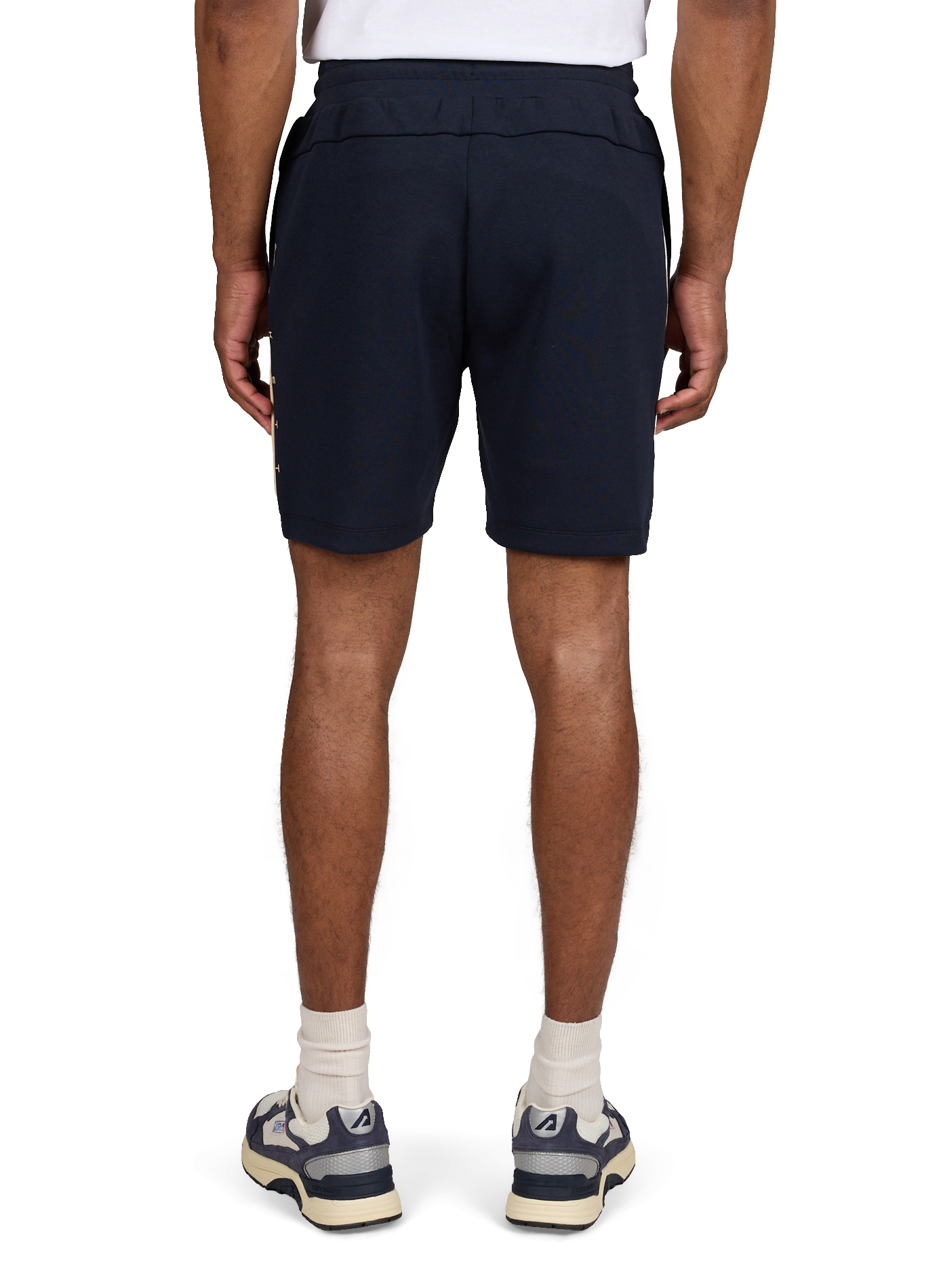 Short en molleton ajusté en coton mélangé HACKETT Bleu