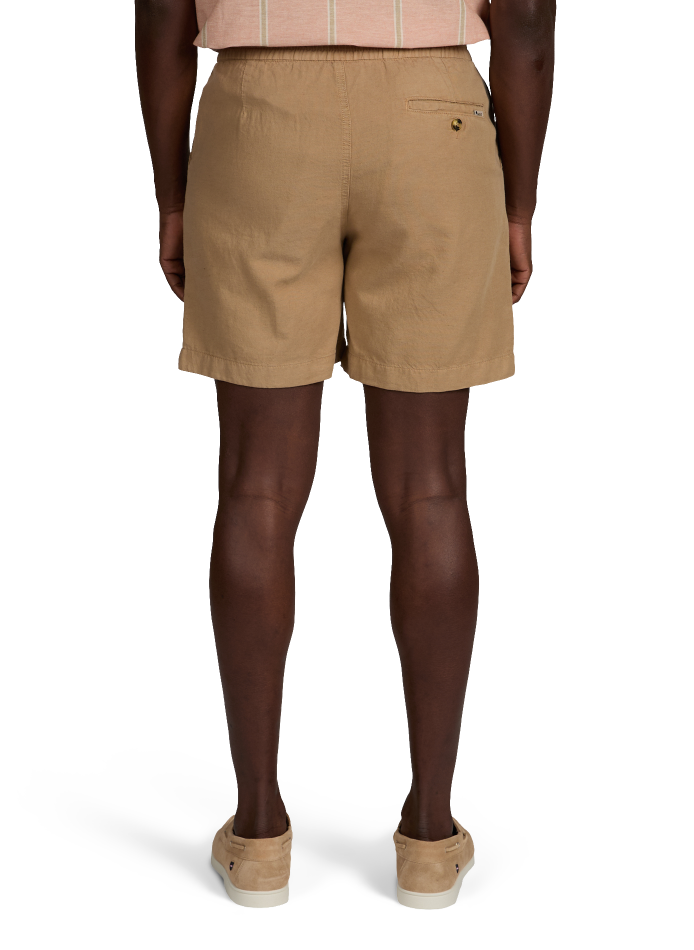 Short Chèvre en coton et lin mélangés FAGUO Beige