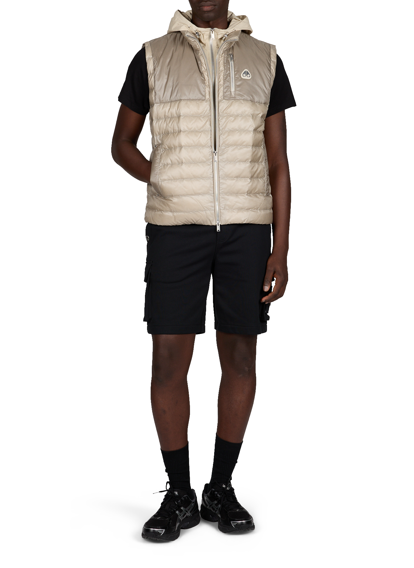 Short cargo en coton MOOSE KNUCKLES Noir