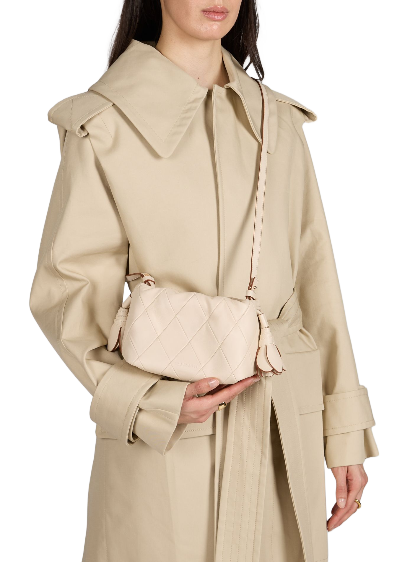 Pochette Cloud 91 Small en cuir de mouton ZIMMERMANN Blanc