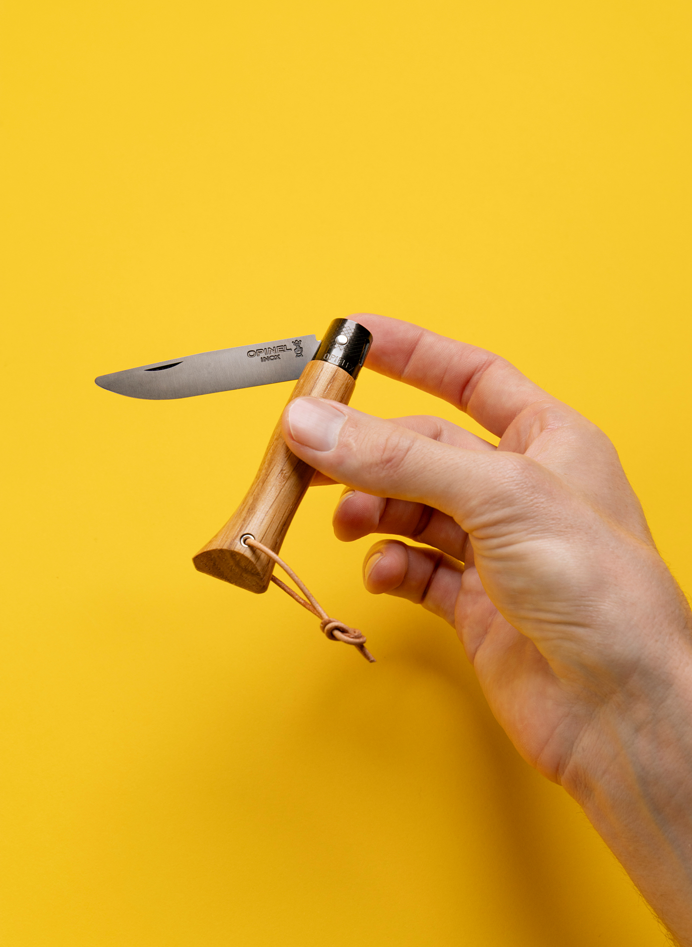 Taschenmesser aus Edelstahl OPINEL Braun