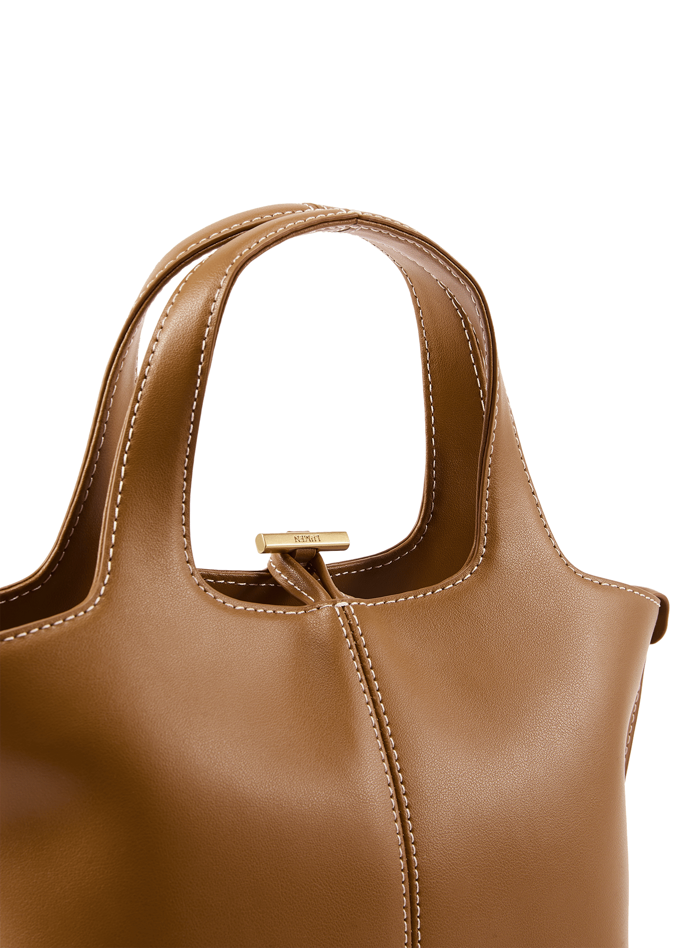 Leren handtas ATELIER DE LUMEN Bruin