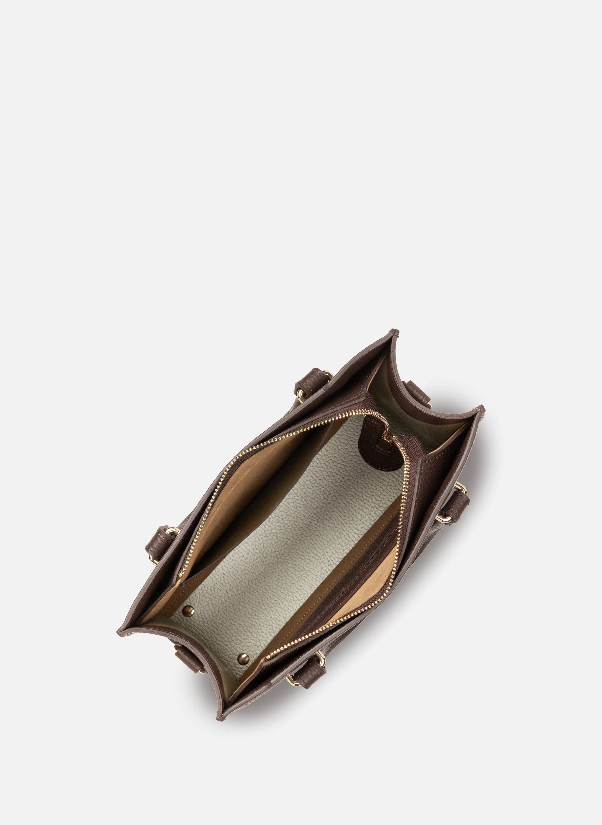 Sac à main - foulonné double daily | Marron LANCASTER Femme
