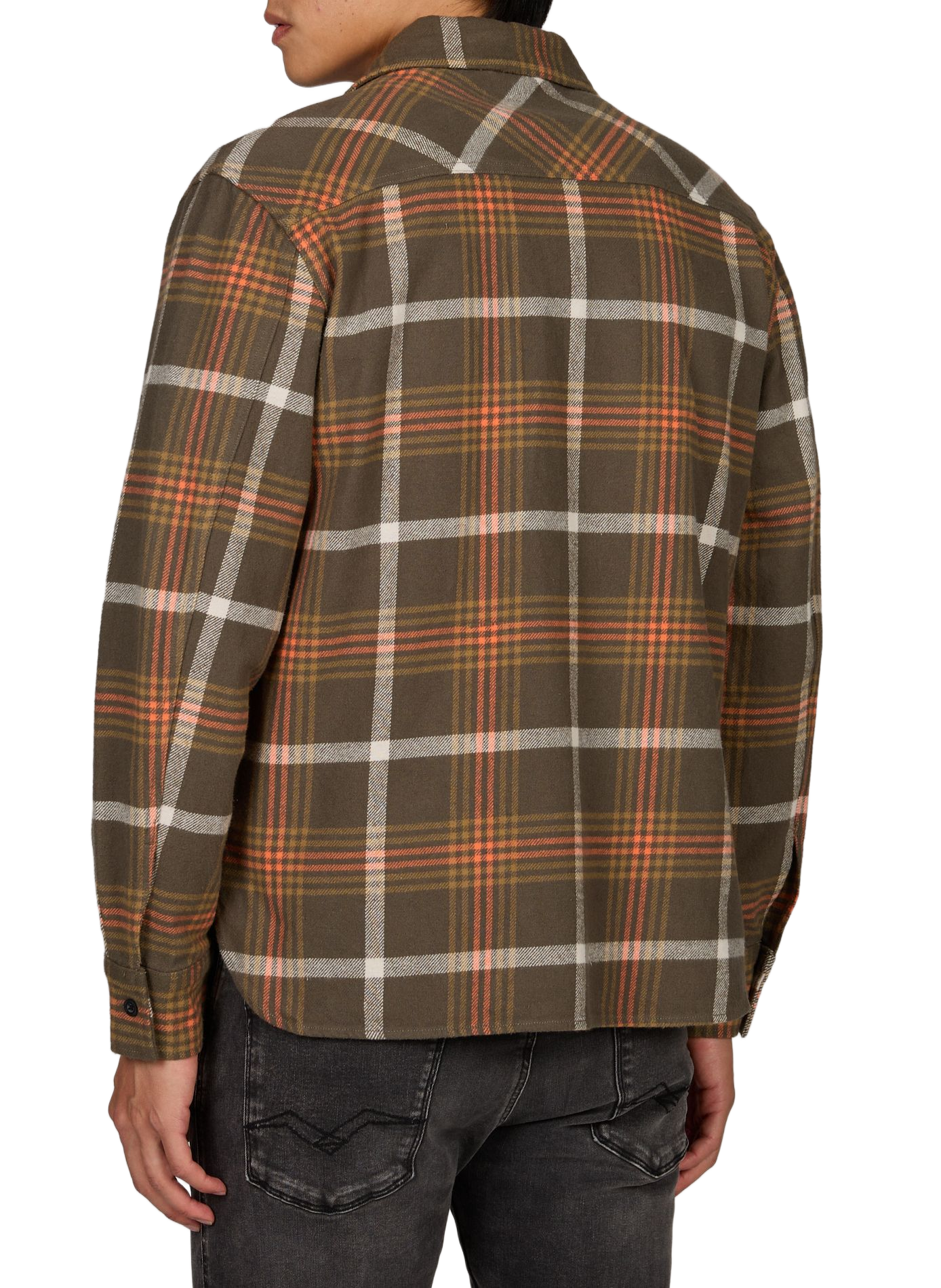 Straight shirt in thick cotton REPLAY Orange