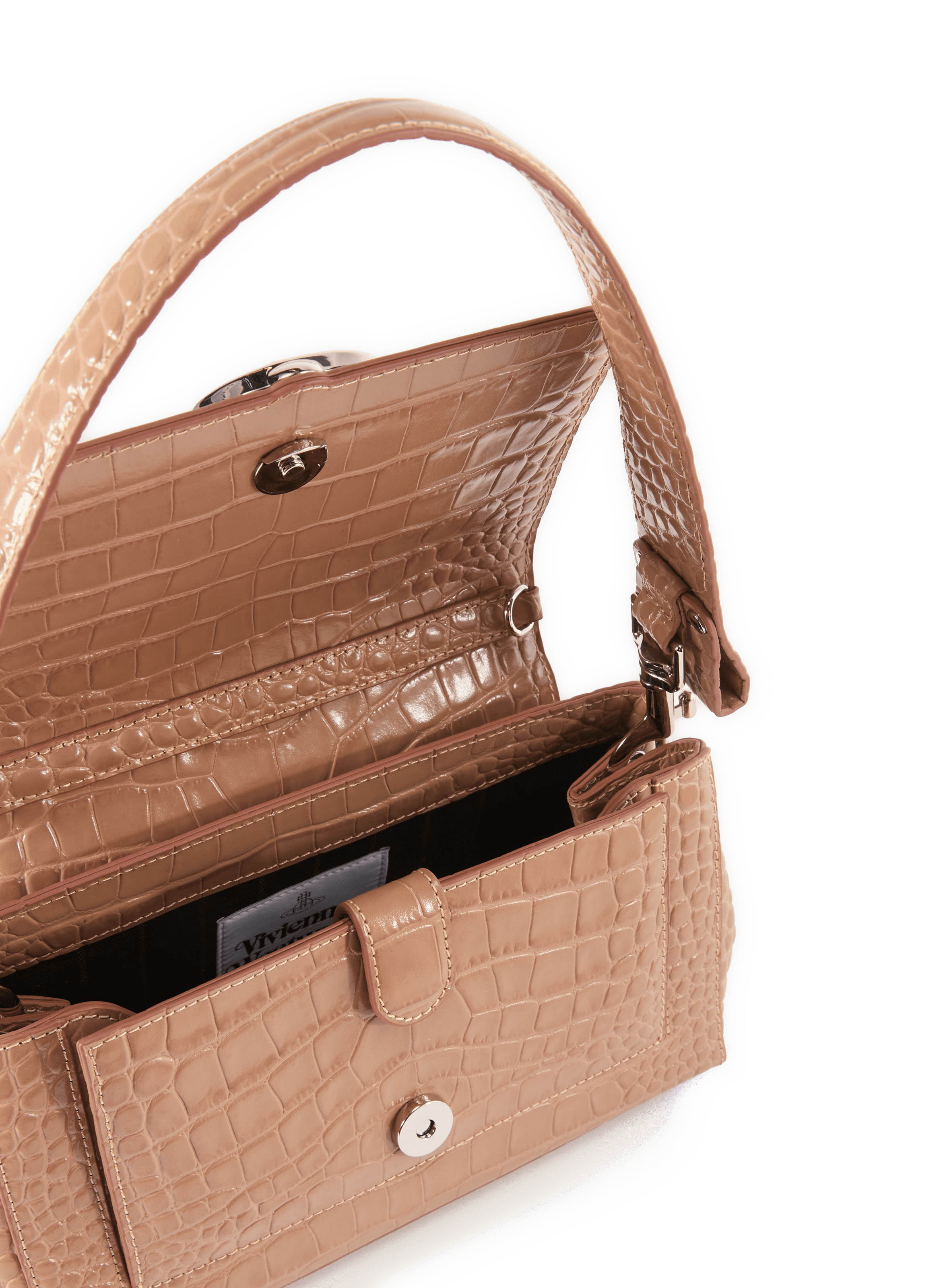 Krokodilleder-Schultertasche | Beige VIVIENNE WESTWOOD Damen