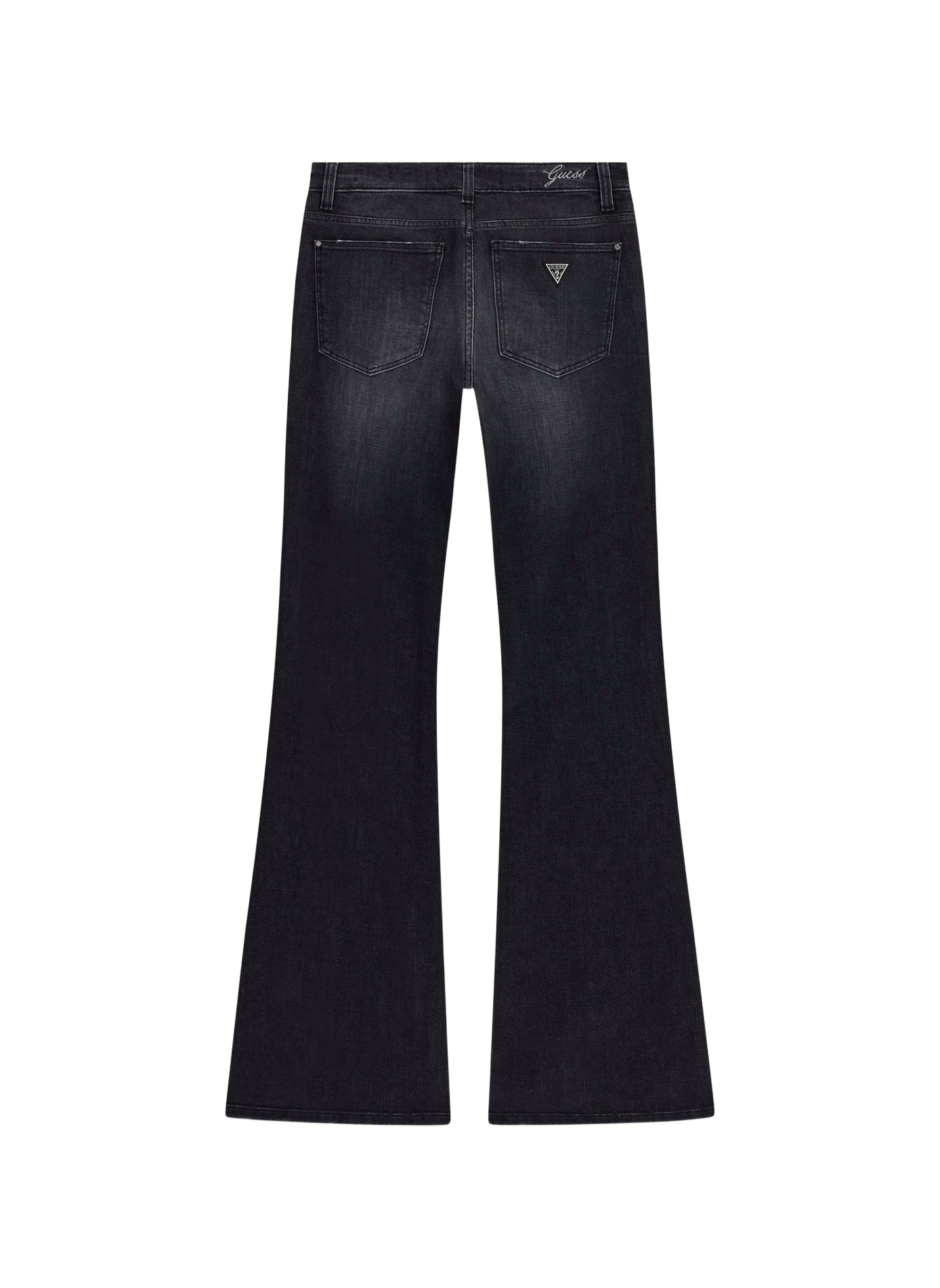 Jean flare en coton mélangé GUESS Schwarz