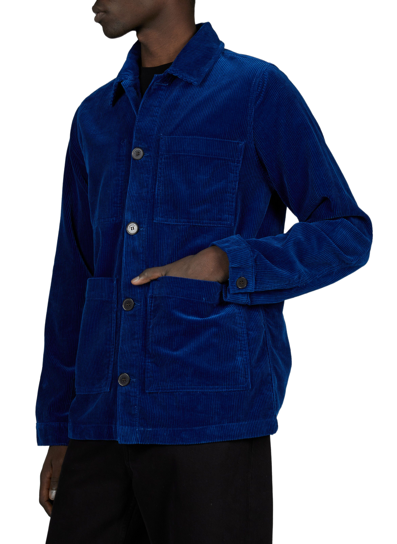 Straight Esteve jacket in ribbed cotton | Blue LAFAURIE Men