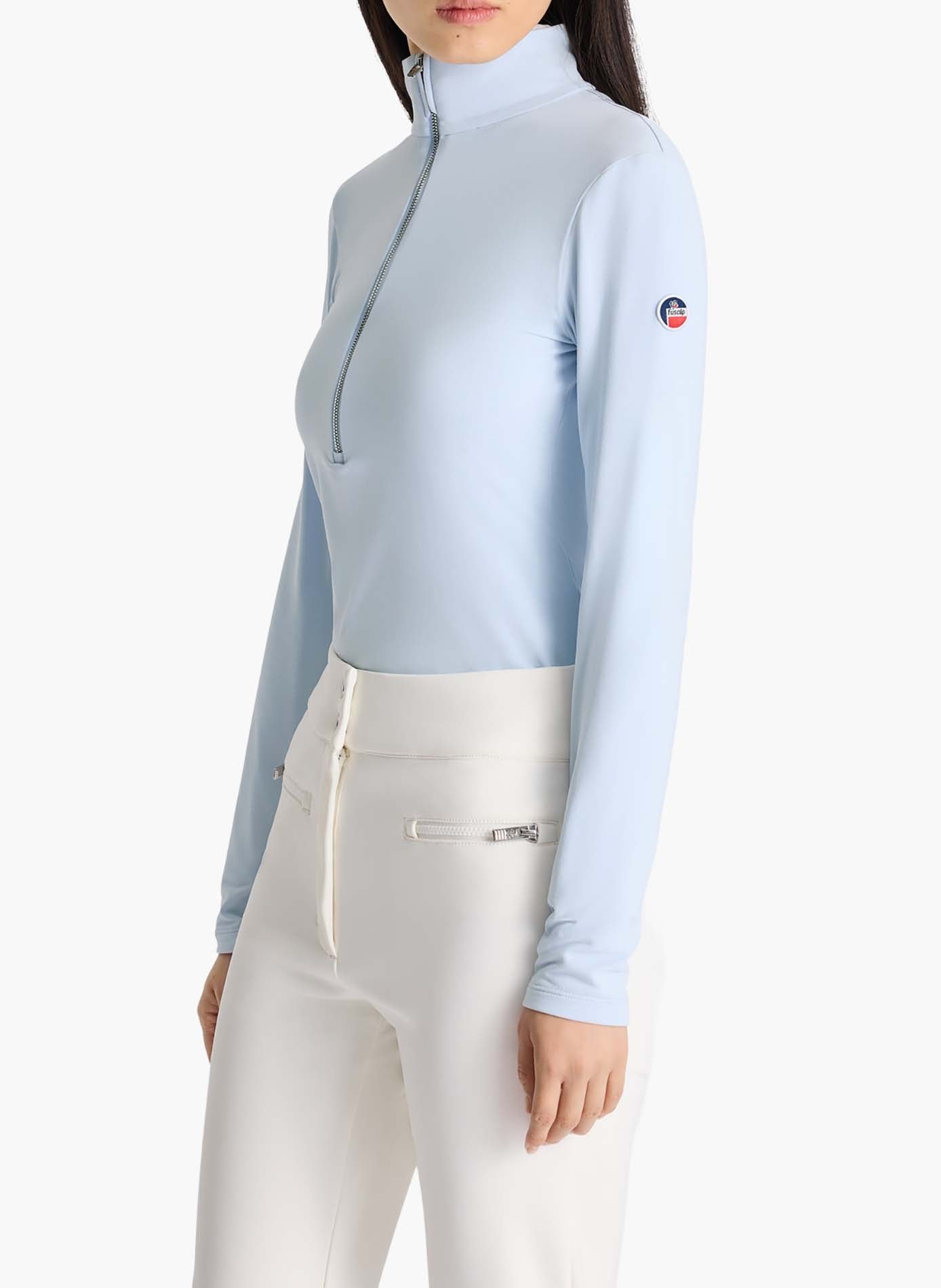 Sous pull gemini col montant coupe ajustée FUSALP Bleu