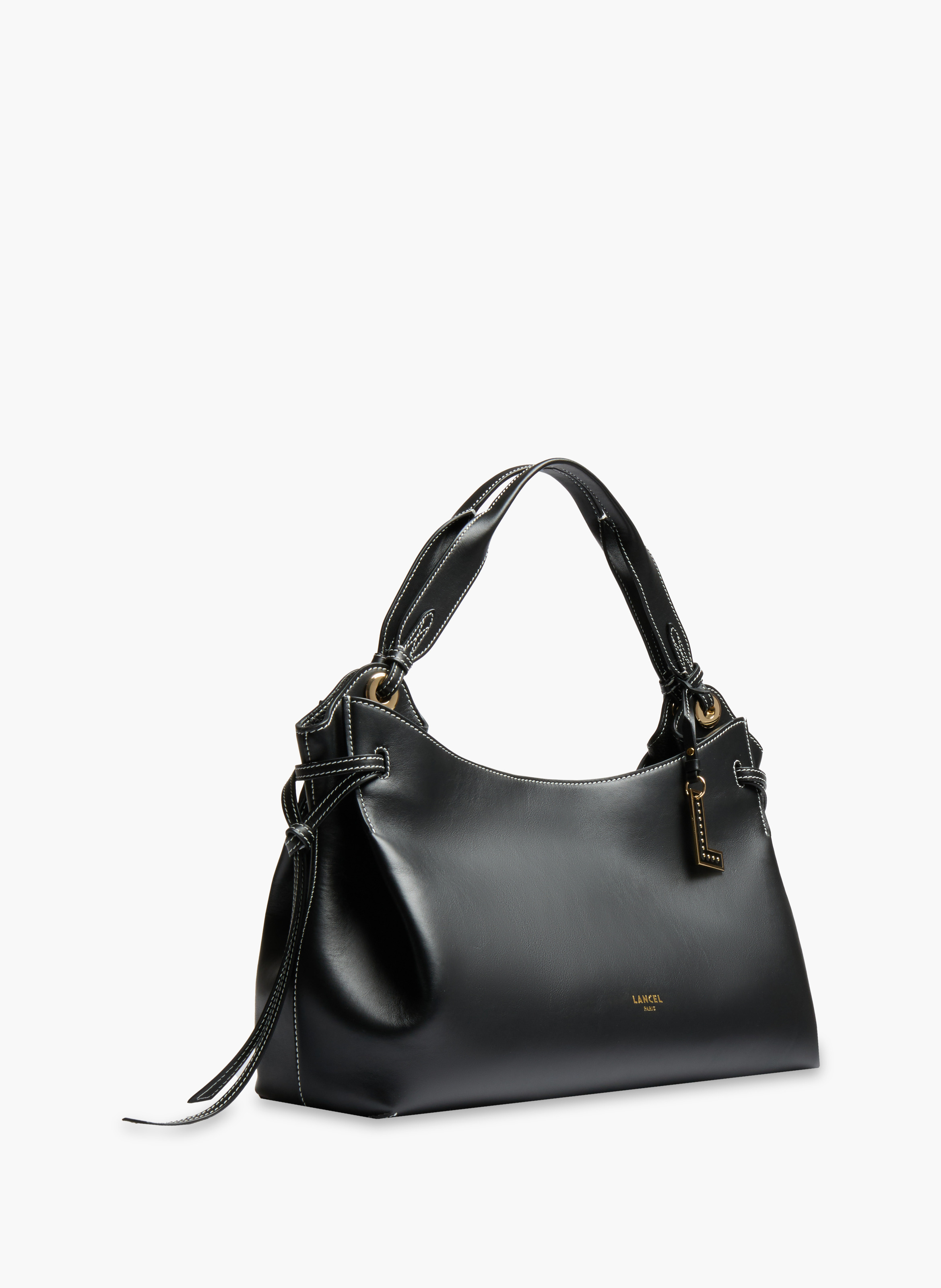 Sac carryall m swann de lancel en cuir LANCEL Noir