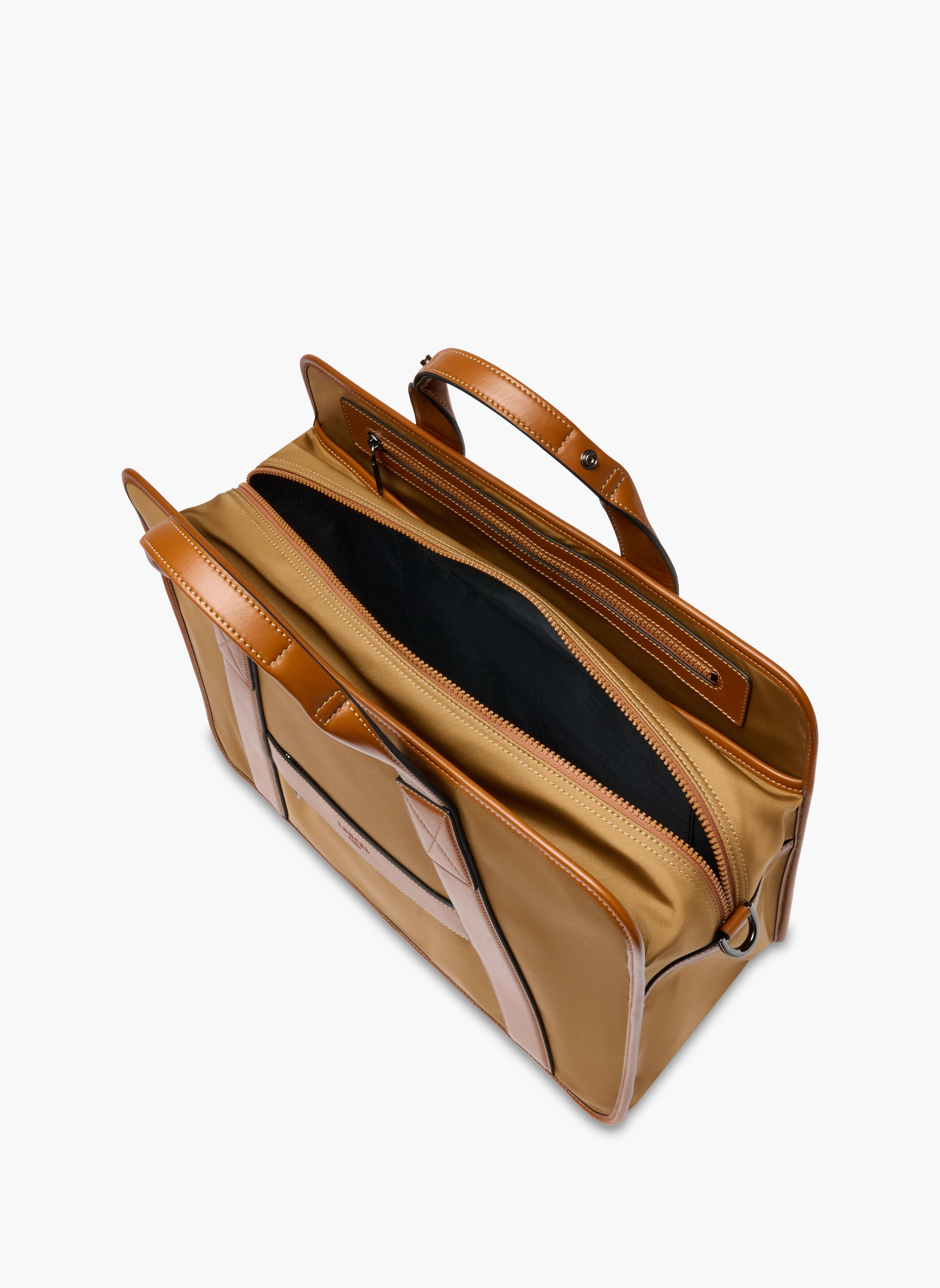 Sac weekend zippé 45 mistral de lancel en nylon LANCEL Beige