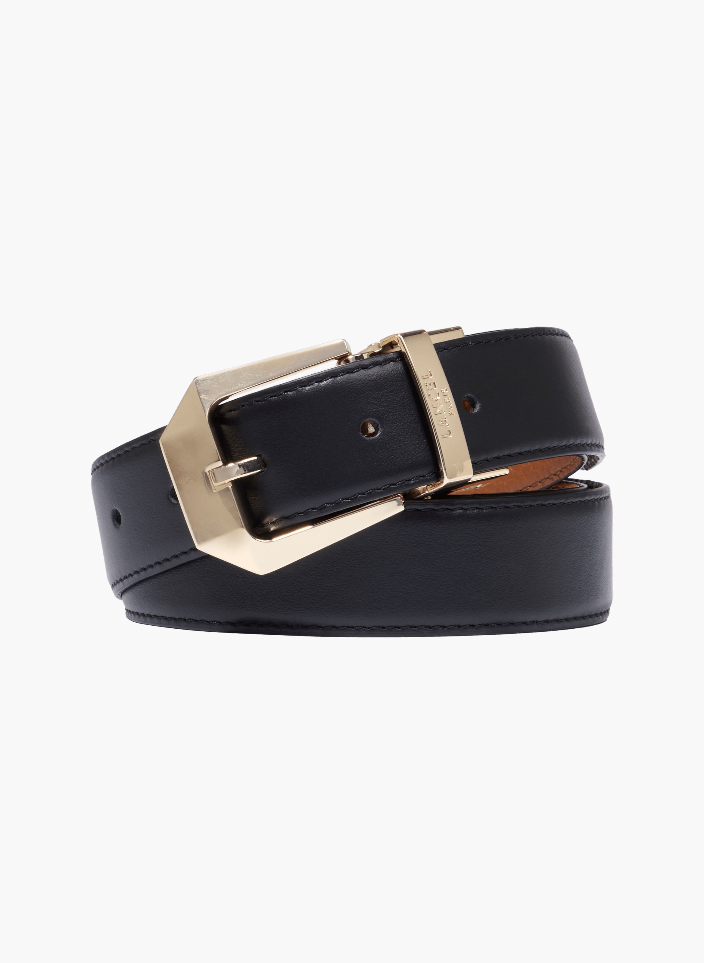 Leren Opera Lancel riem met 30 mm gesp LANCEL Zwart