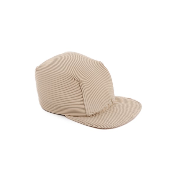 Casquette tissu plissé