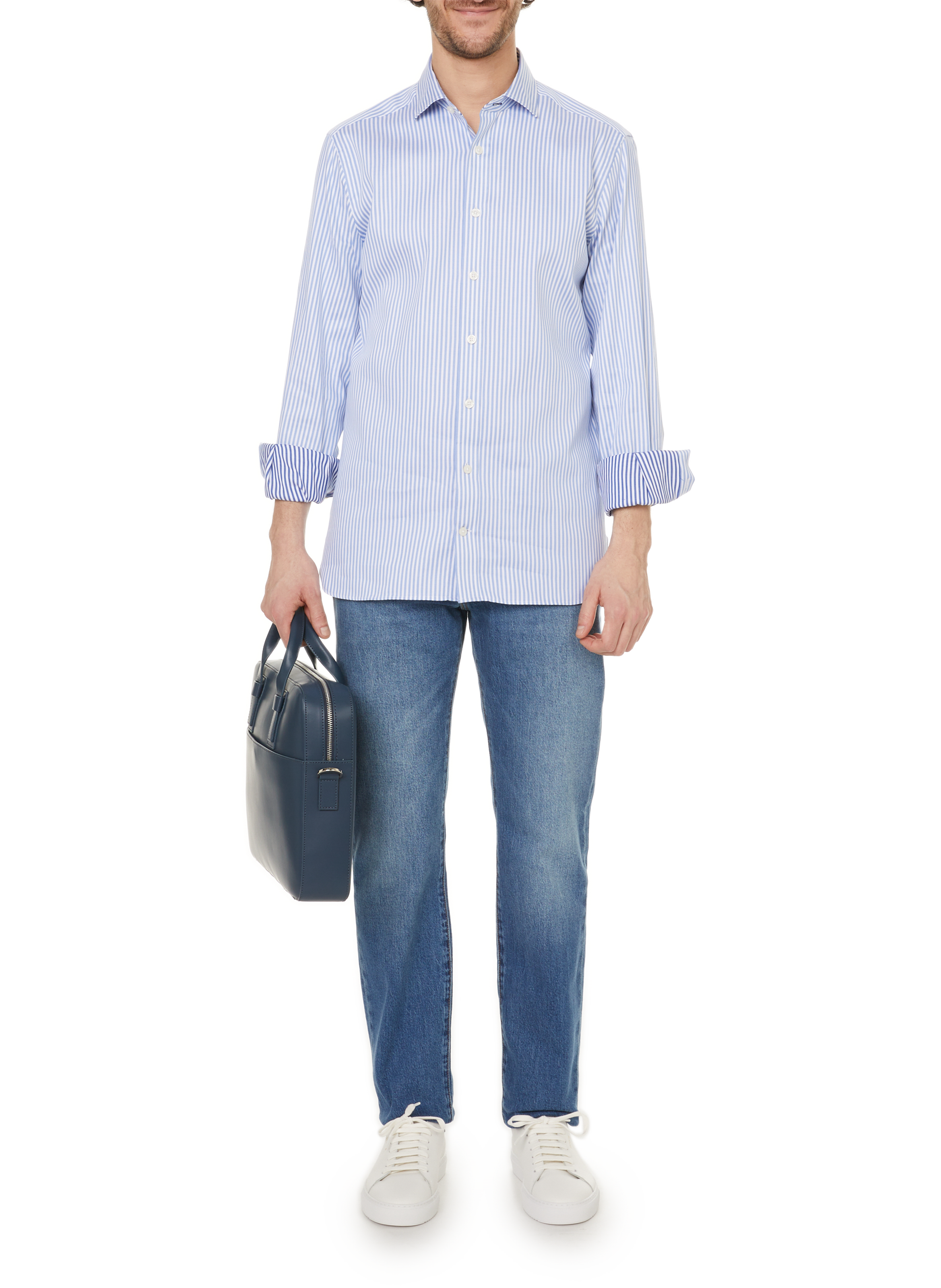 Porte-documents en cuir SAISON 1865 Bleu