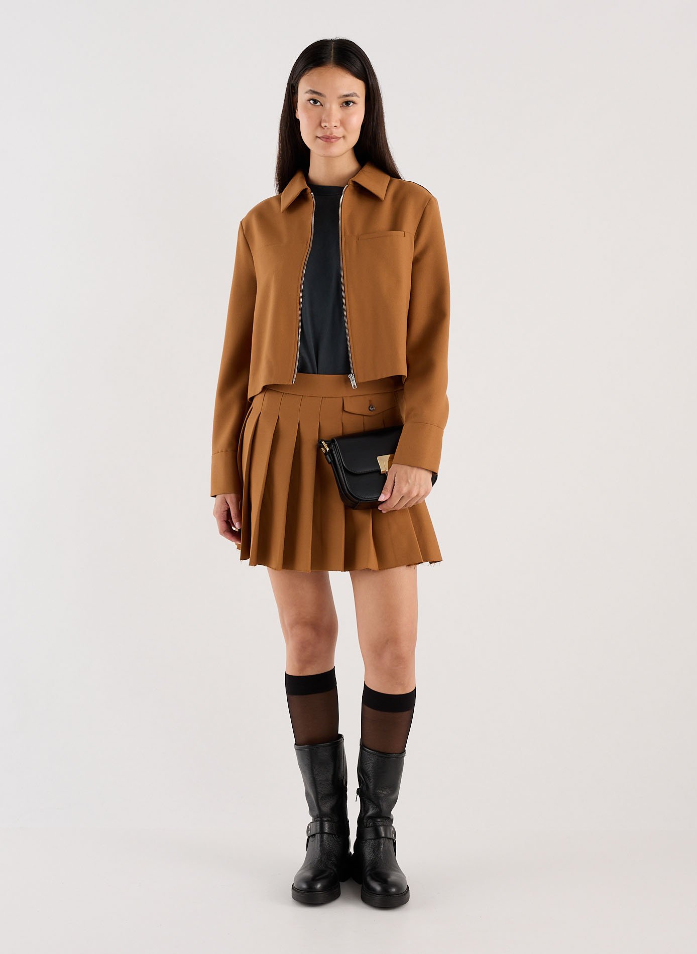 Sac bandoulière en cuir SAISON 1865 Noir