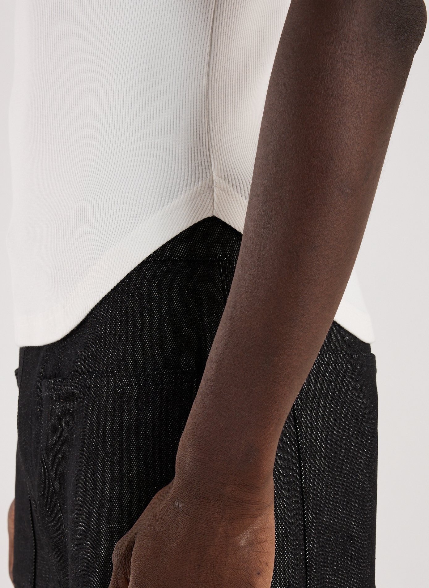 Ribbed Cotton tank top COURRÈGES White