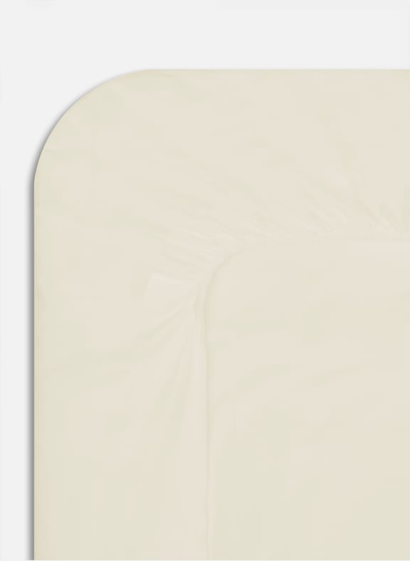 Drap housse en percale lavée de coton Beige by AU PRINTEMPS PARIS AU PRINTEMPS PARIS Drap housse en percale lavée de coton Beige