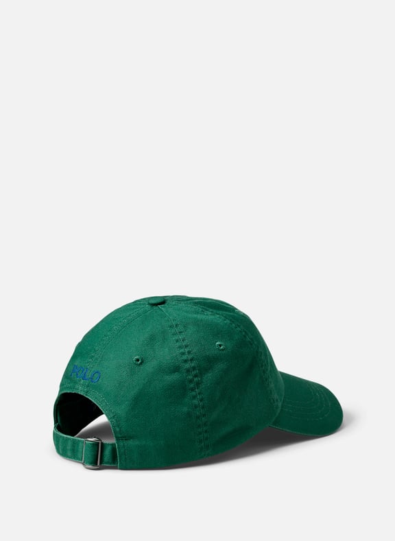 Cotton Logo Baseball Cap Green by POLO RALPH LAUREN POLO RALPH LAUREN Cotton Logo Baseball Cap Green