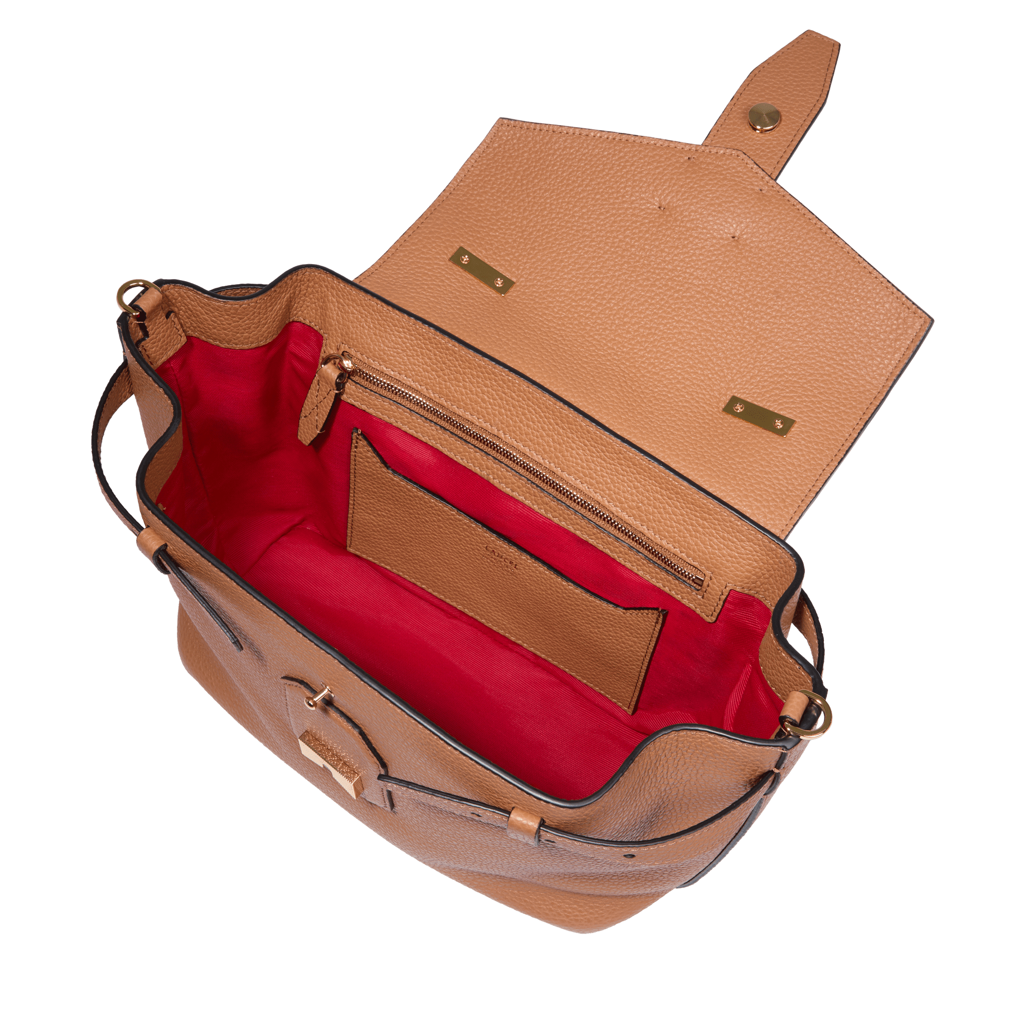 Sac porté main m charlie de lancel en cuir LANCEL Marron