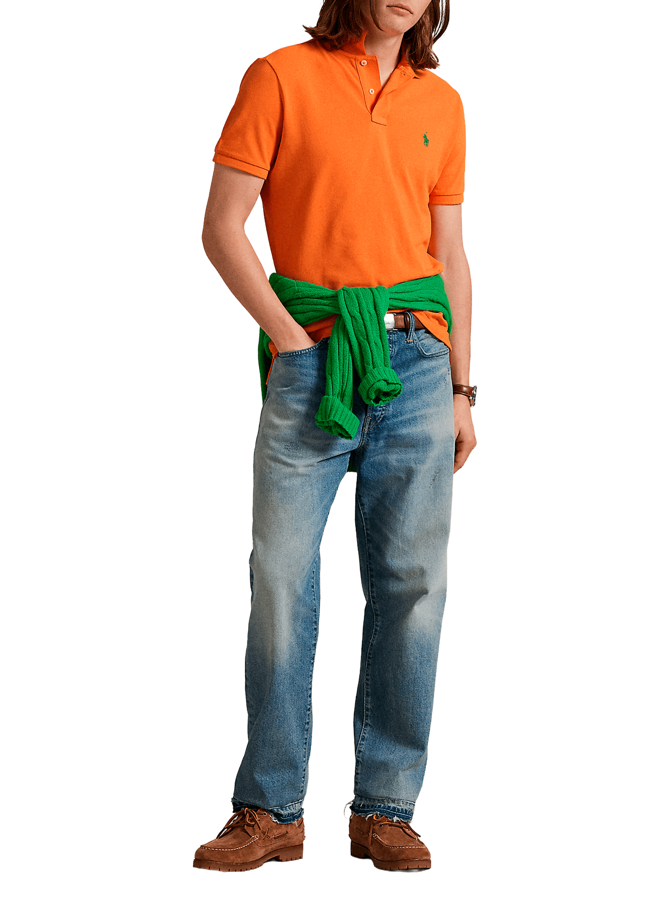 Polo à manches courtes en coton POLO RALPH LAUREN Orange