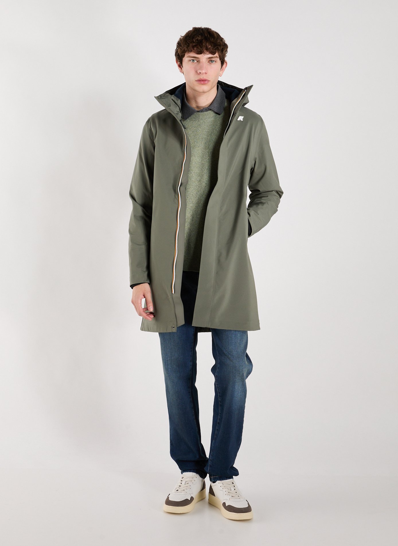 Mid-length jacket K-WAY Khaki