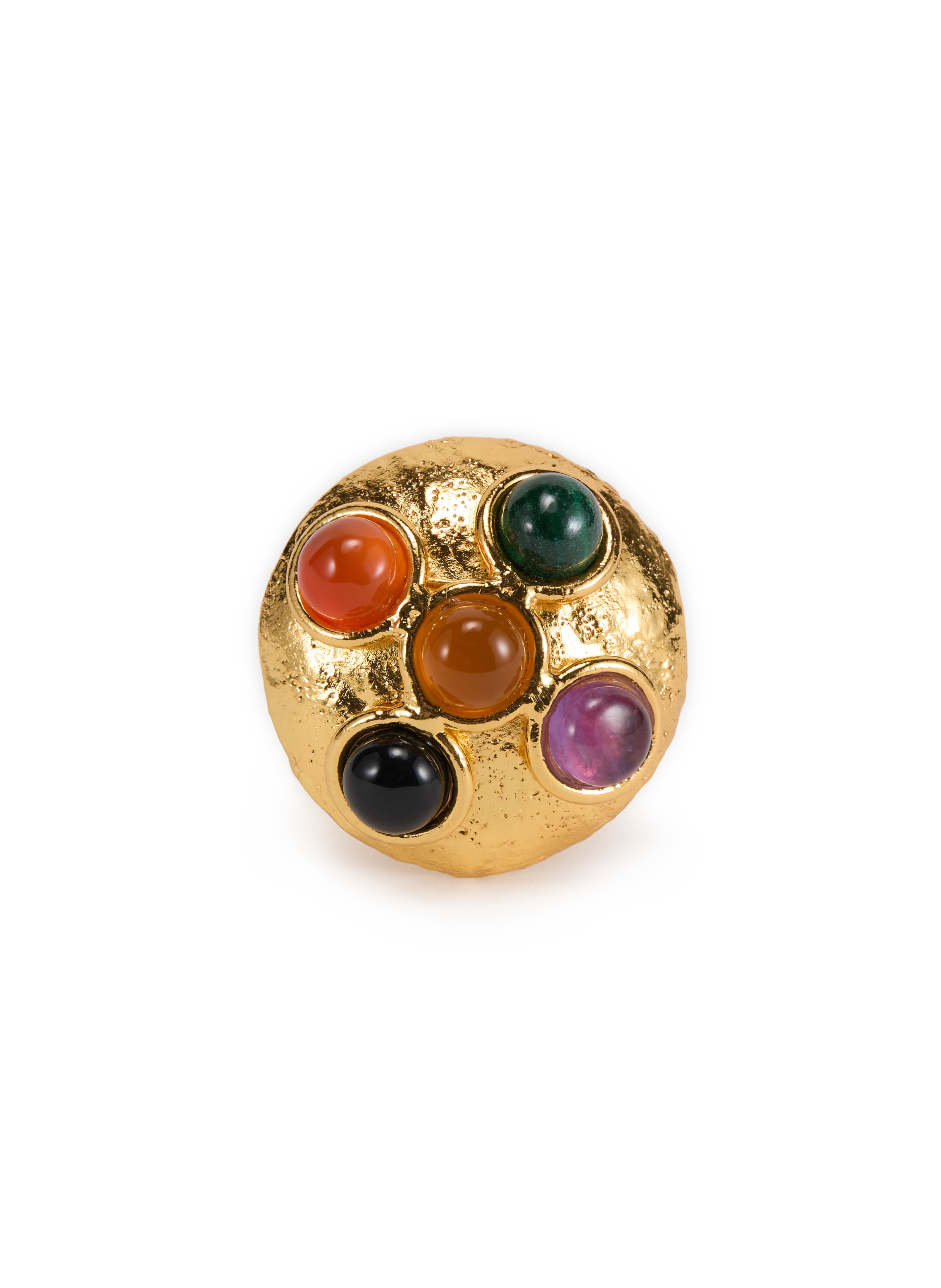 SYLVIA TOLEDANO Brass and stone ring Multicolour