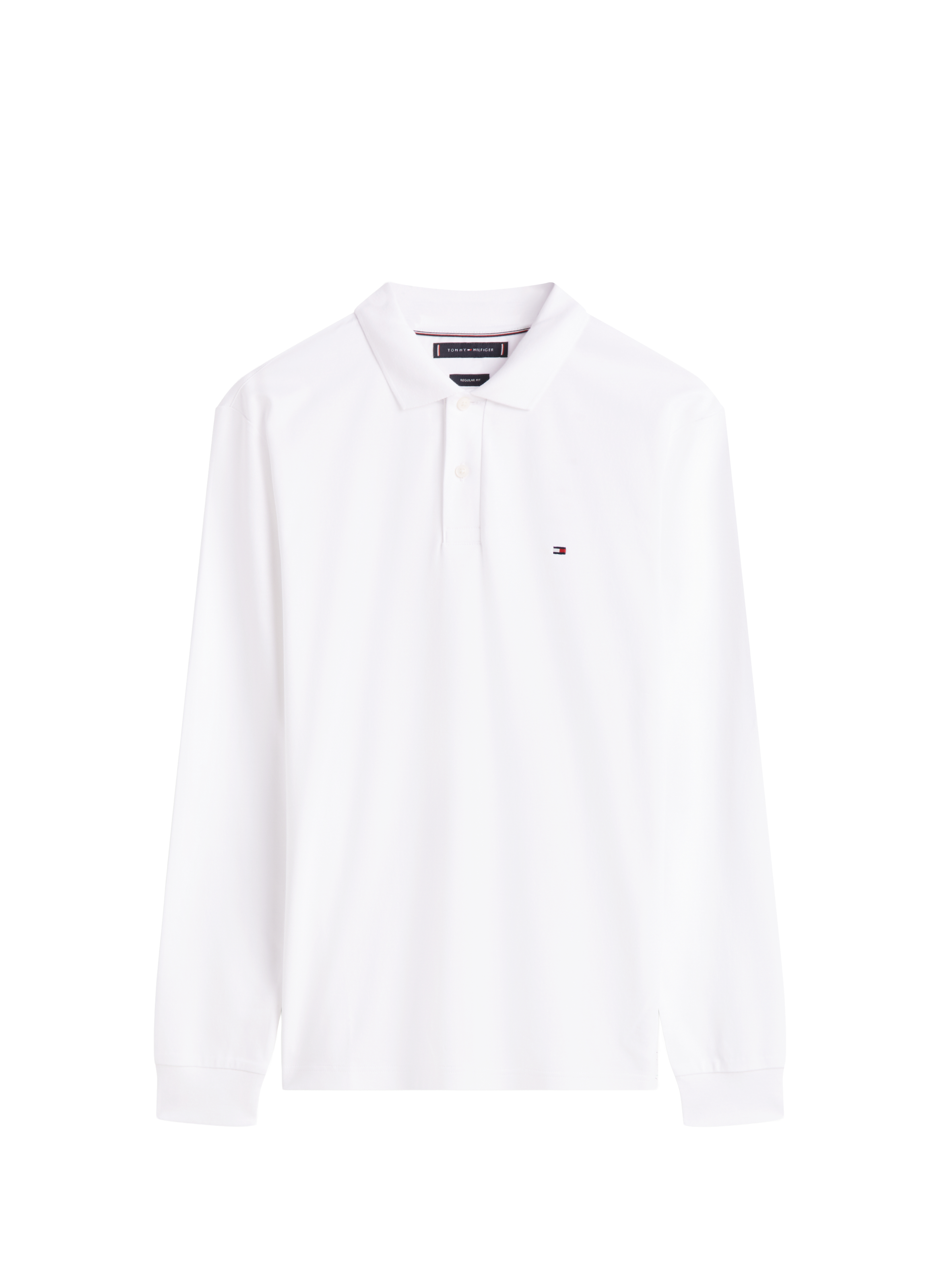 Long sleeve polo shirt TOMMY HILFIGER White
