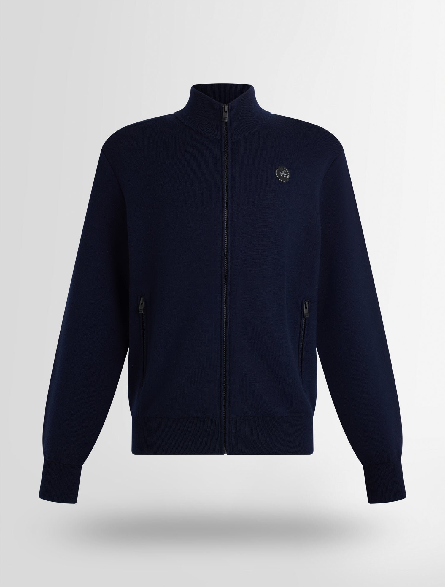 Gilet mayeul col montant coupe regular Bleu