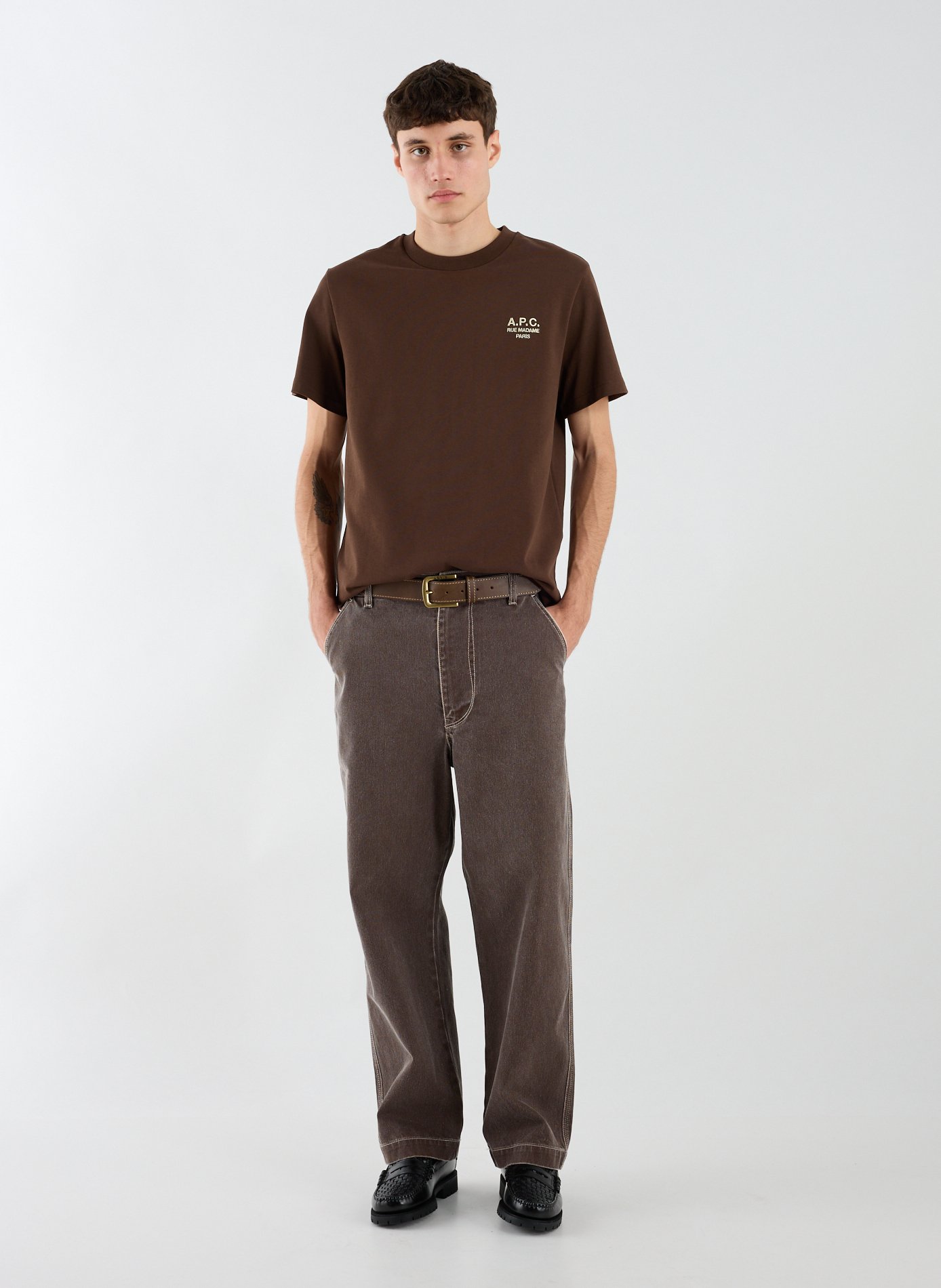 Loose cotton Jeans CAMIEL FORTGENS Brown