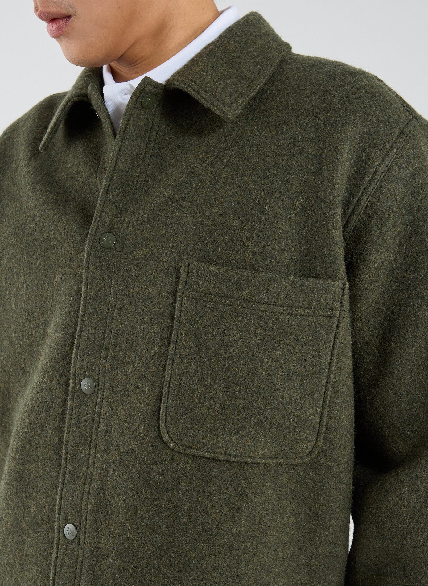 Surchemise droite col classique AIGLE Kaki