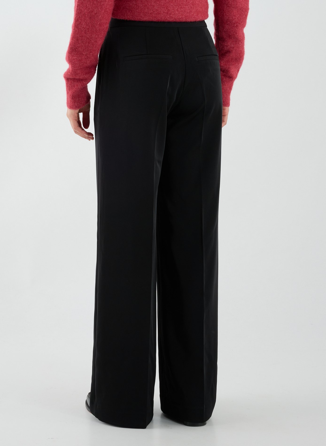 Pleated wide-leg trousers SAMSOE SAMSOE Black