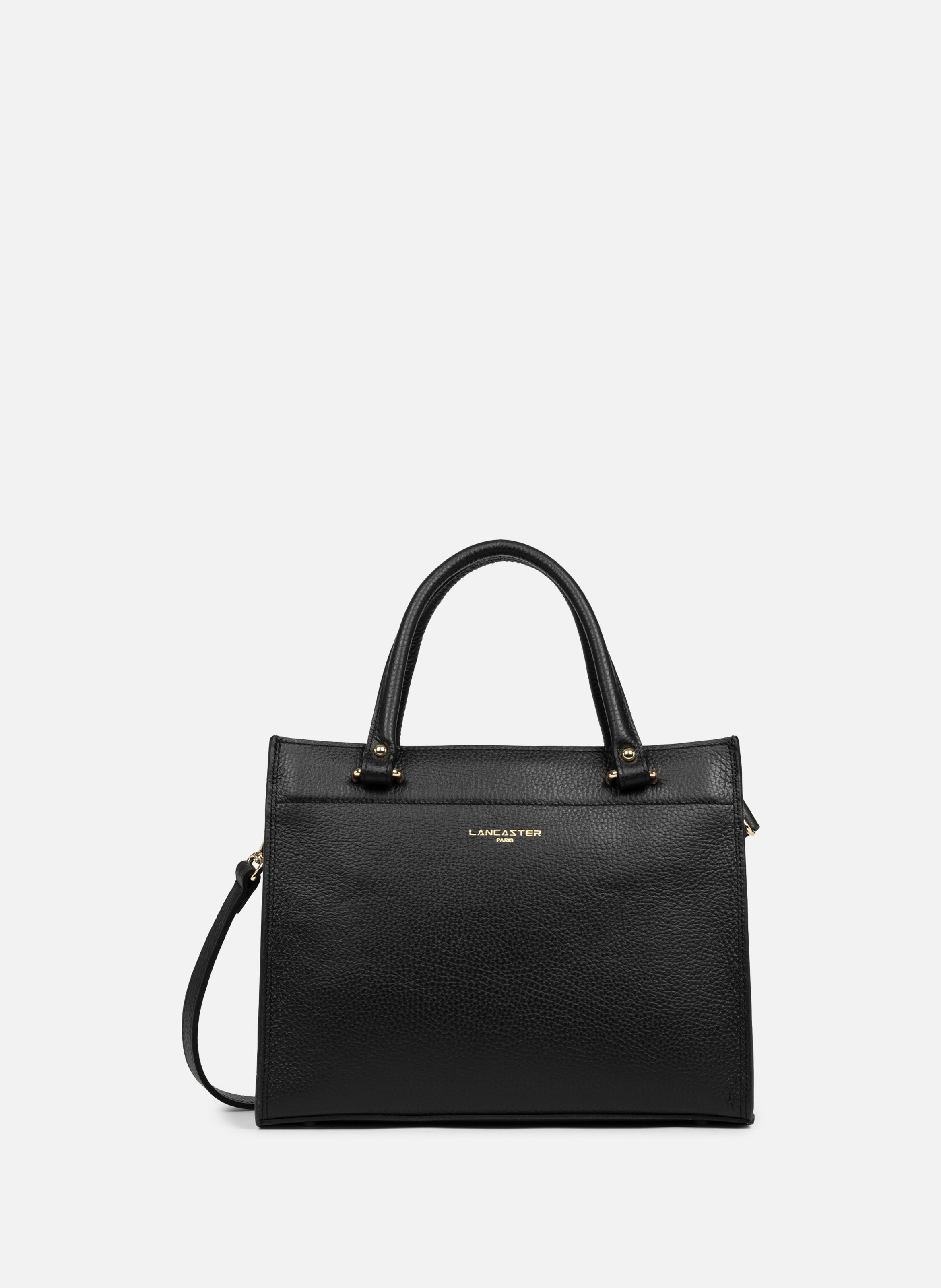 M handbag - Foulonné Double  Noir - in - nude