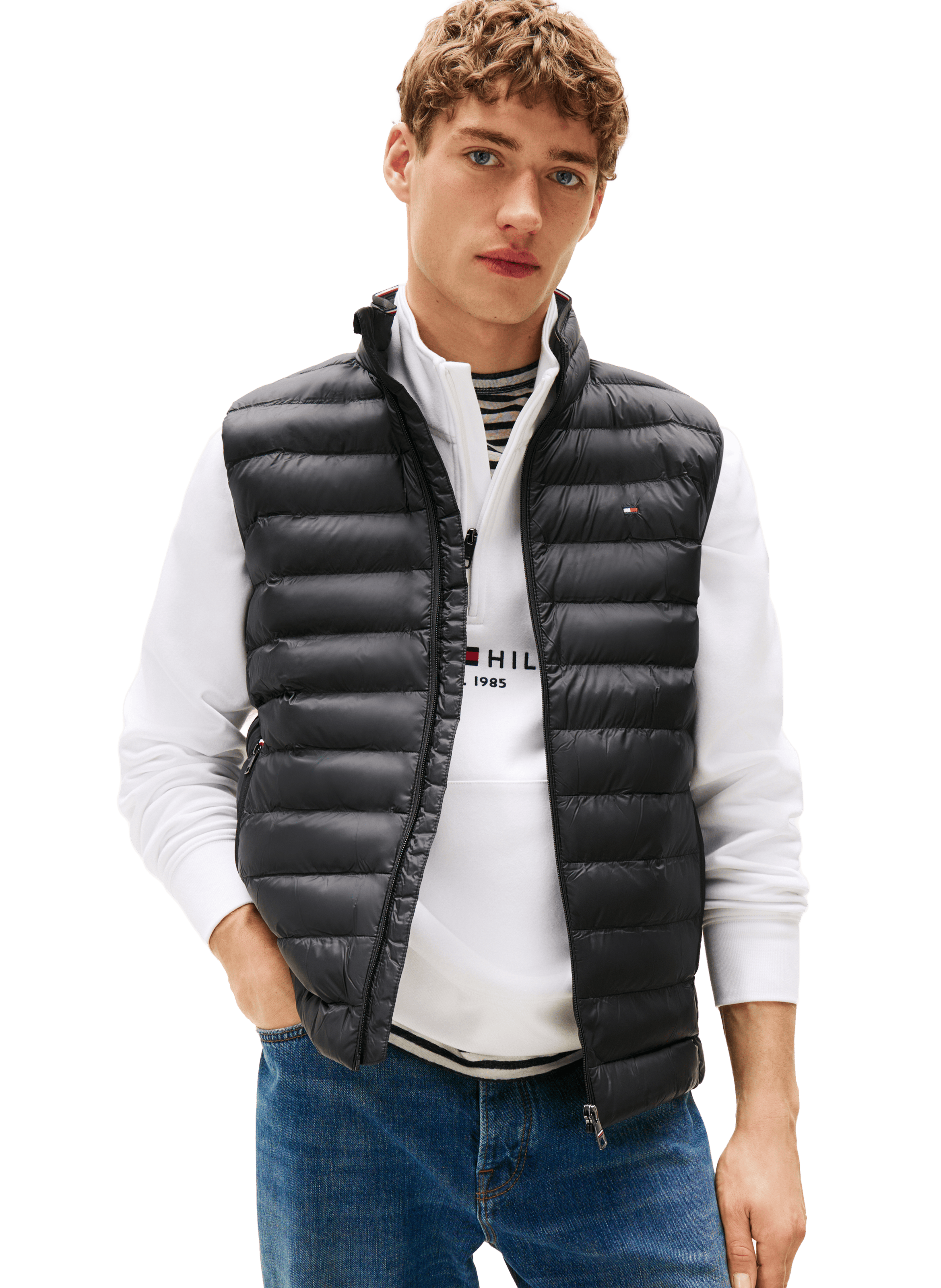 TOMMY HILFIGER Nylon gilet Black