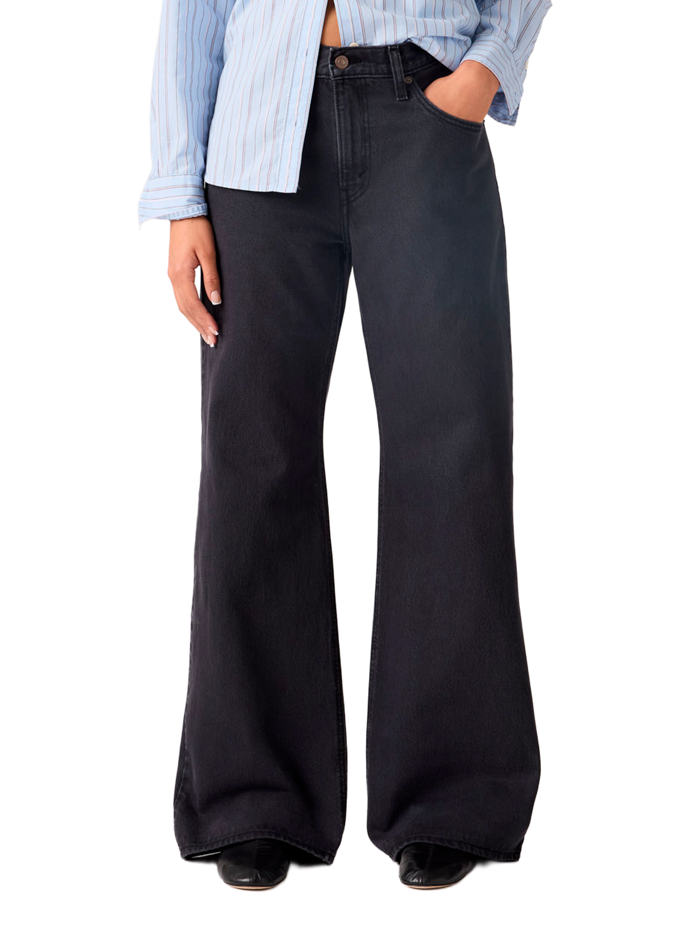 Jean Loose Boot en coton LEVI'S Noir