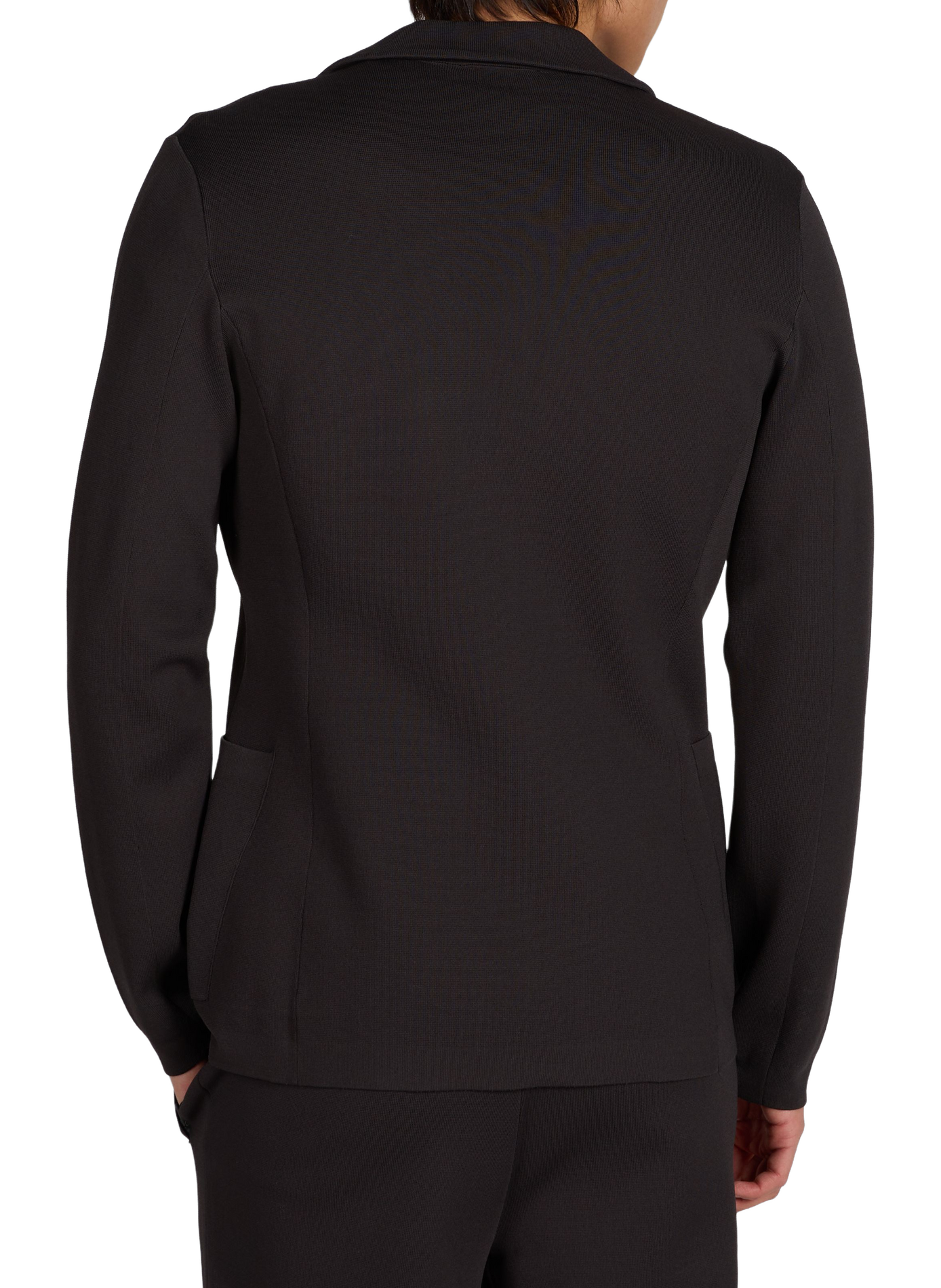 Veste unie à col tailleur EMPORIO ARMANI Gris