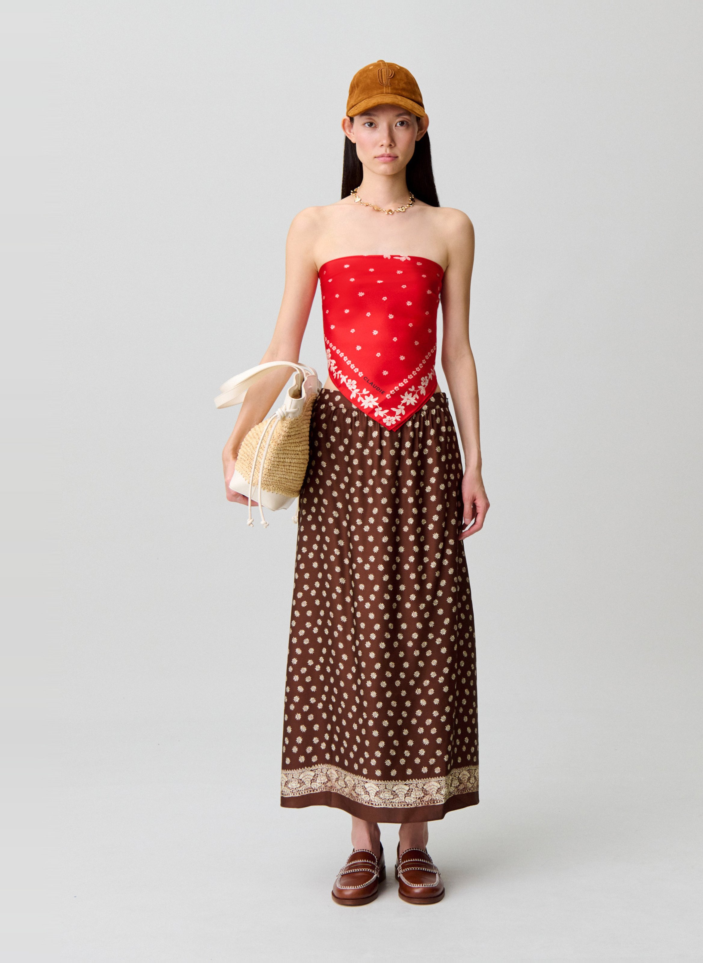 Jupe longue imprimée CLAUDIE PIERLOT Multicolore