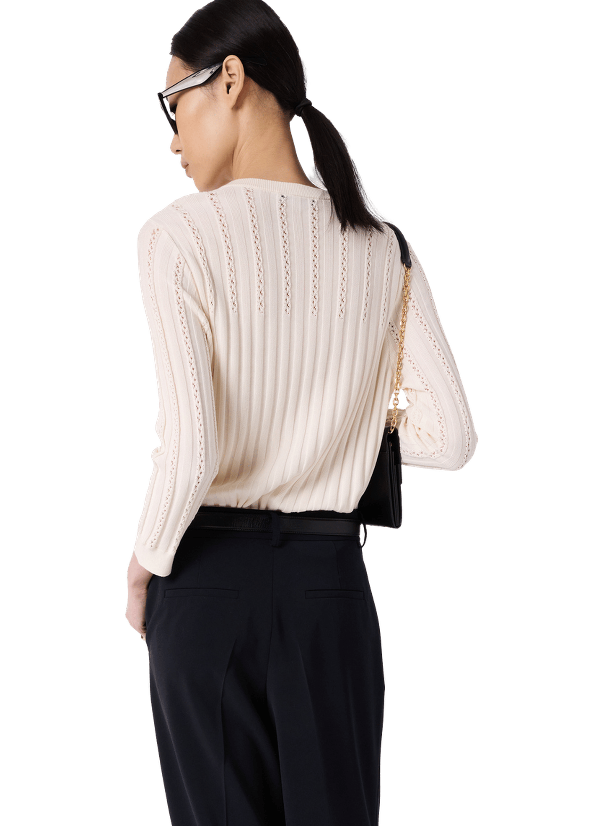 Pull ajouré à boutons dorés - lhena GERARD DAREL Beige